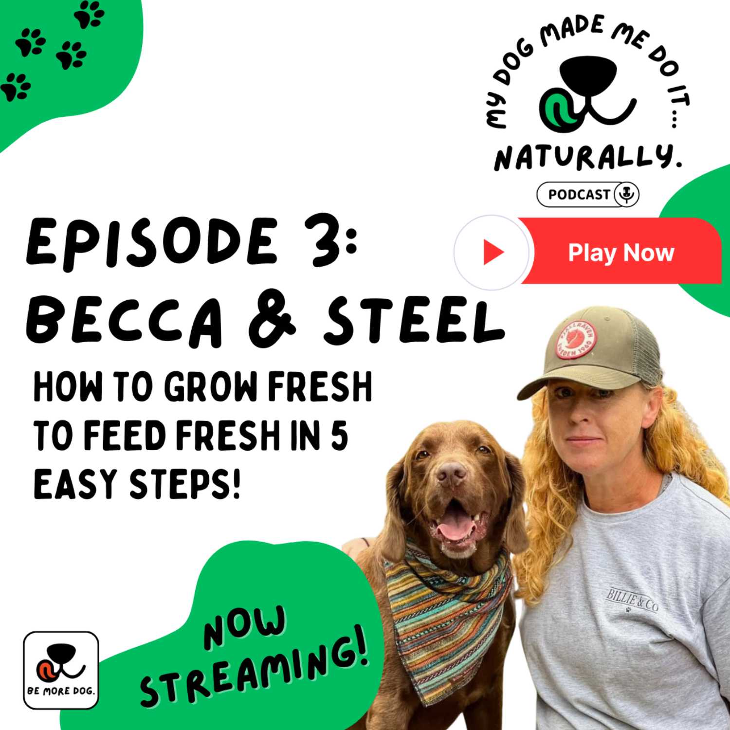 My Dog Made Me Do It...Naturally!