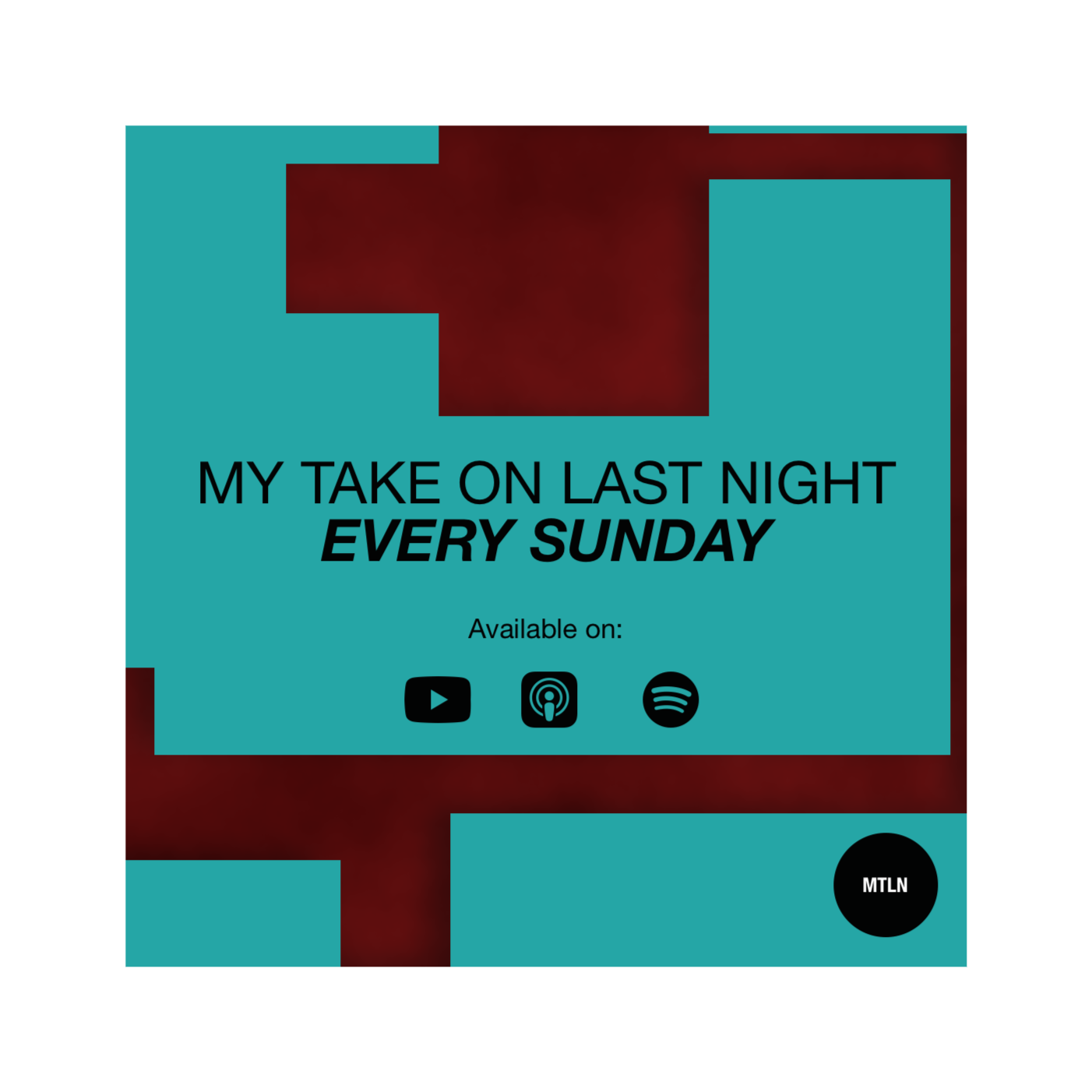 My Take on Last Night podcast artwork
