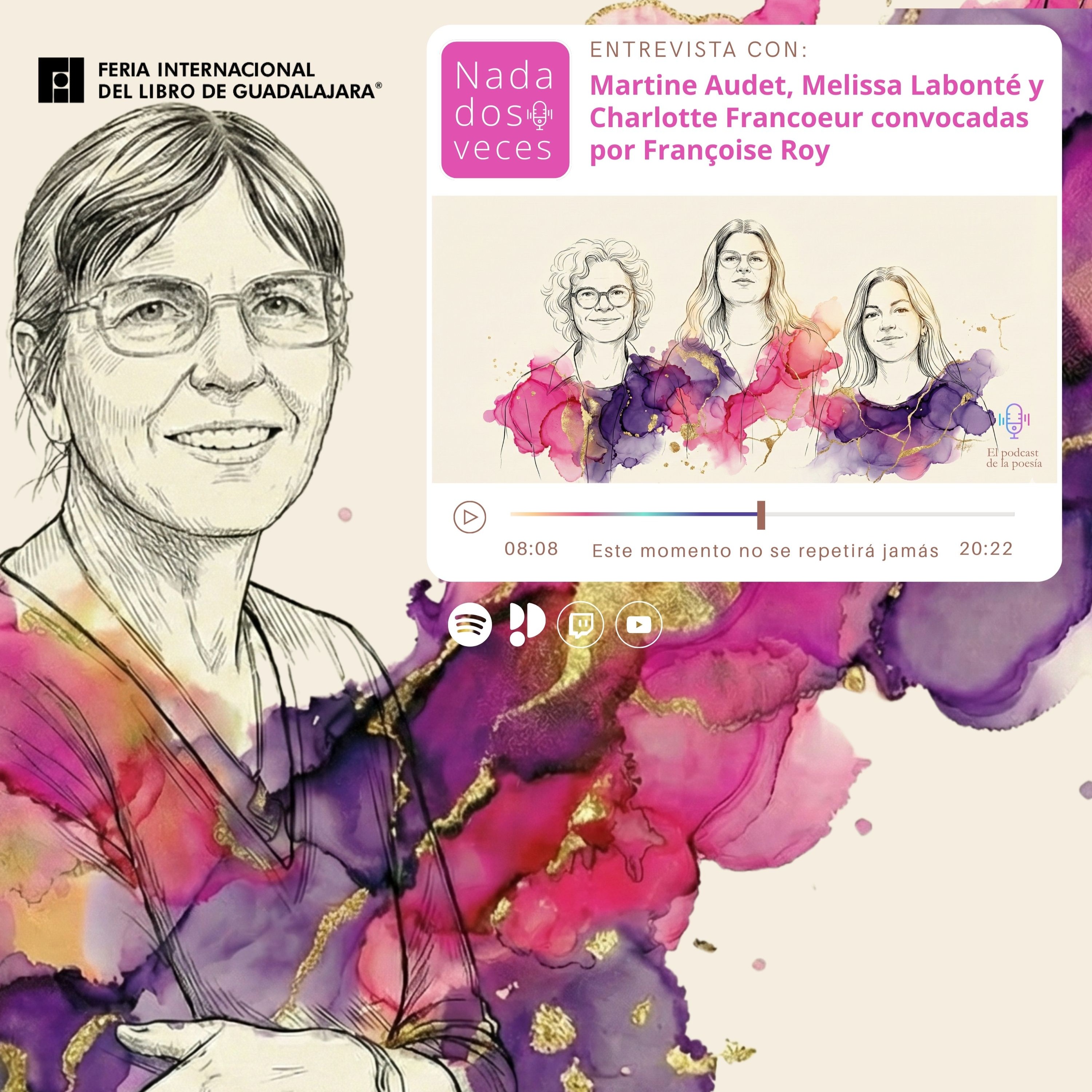 Nada dos veces, el podcast de poesía