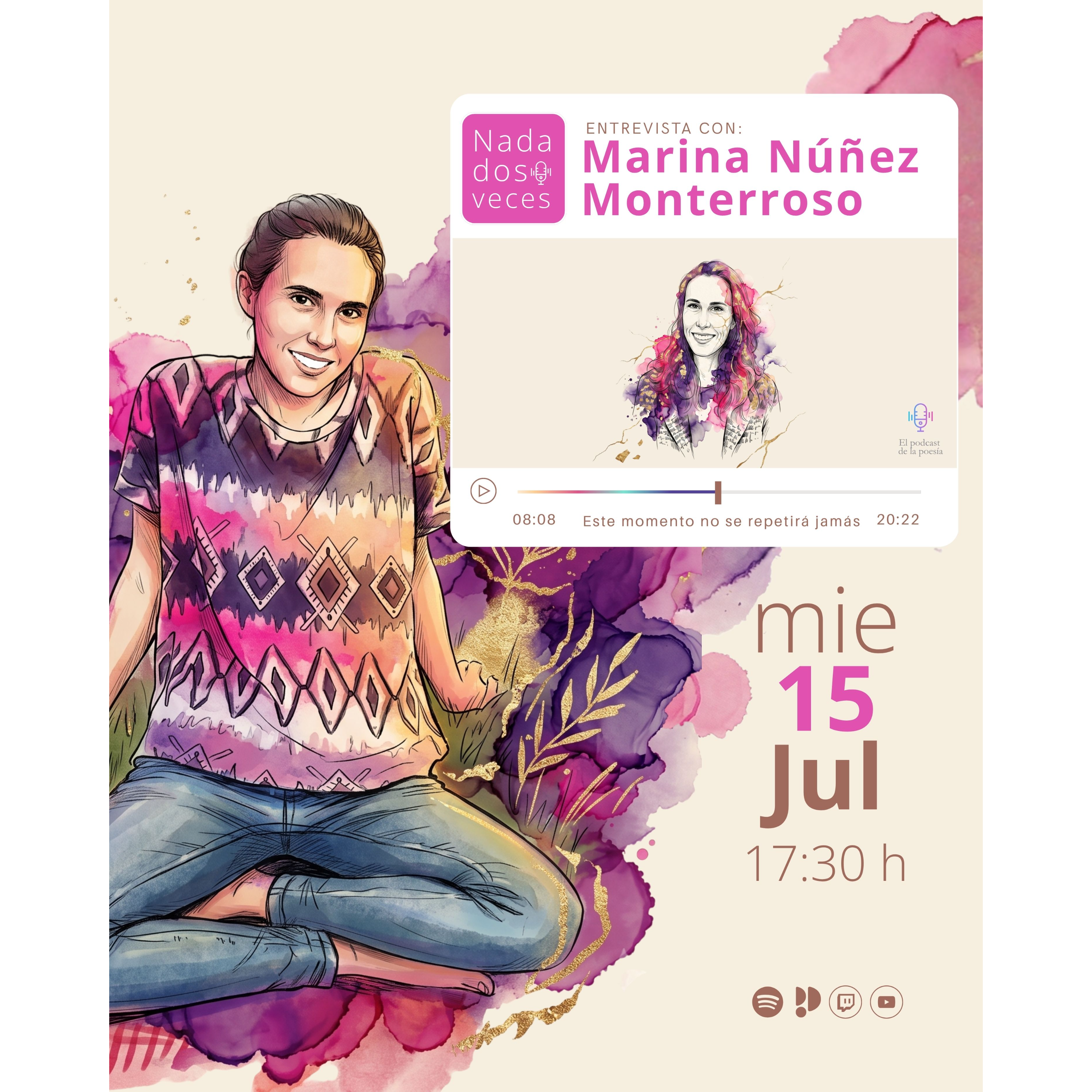 Hoy, estrenamos Contrapesos (Buenos Aires Poetry) de Marina Núñez Monterroso en Nada dos veces el podcast de la poesía episode artwork