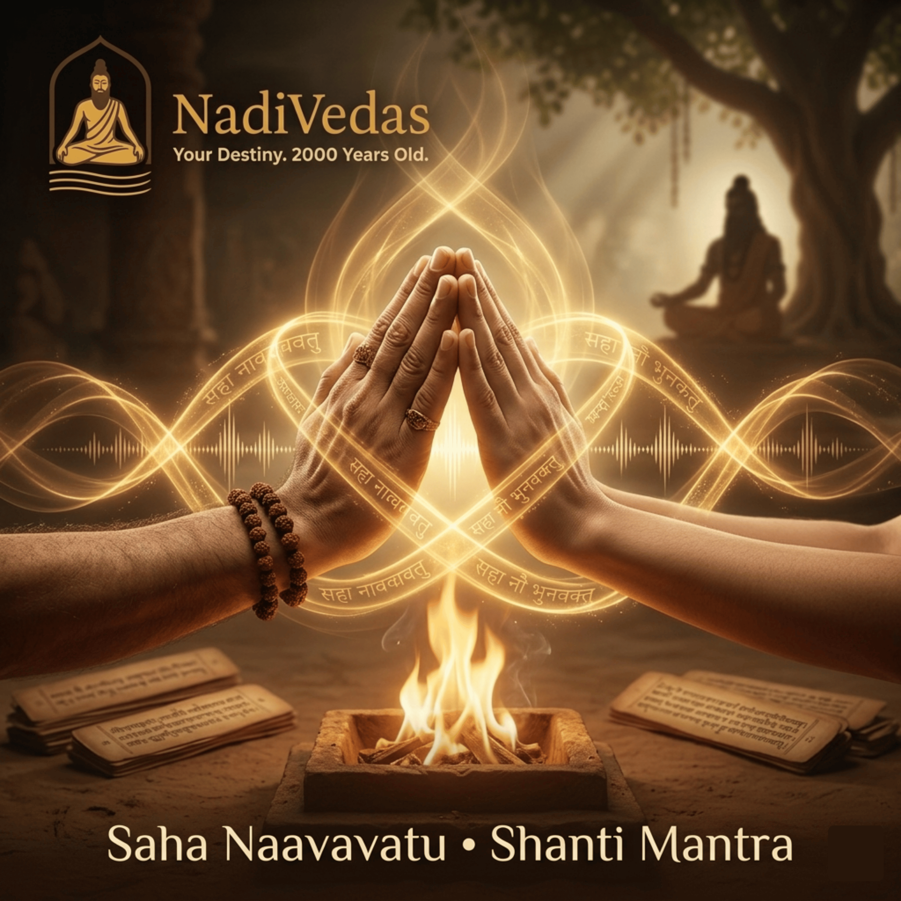 NadiVedas Shanti Mantra Meditation: Ancient Wisdom for Inner Peace, Student Teacher Harmony, and Sacred Reflection