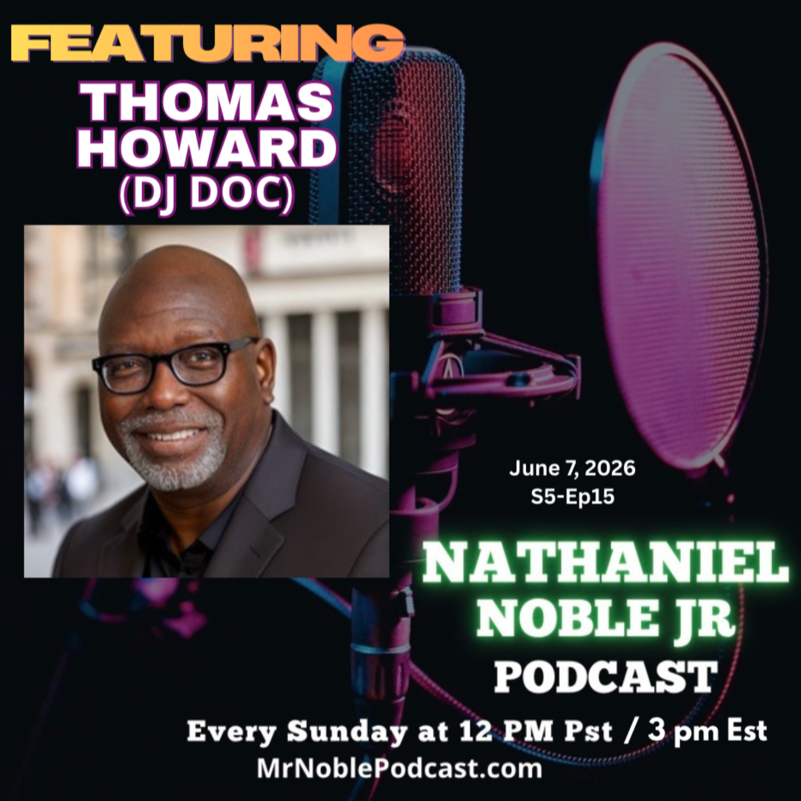 Thomas Howard aka Dj Doc (Navy Vet, Nurse, Speaker, Author, Host, Podcaster, DeeJay & Entrepreneur) episode artwork