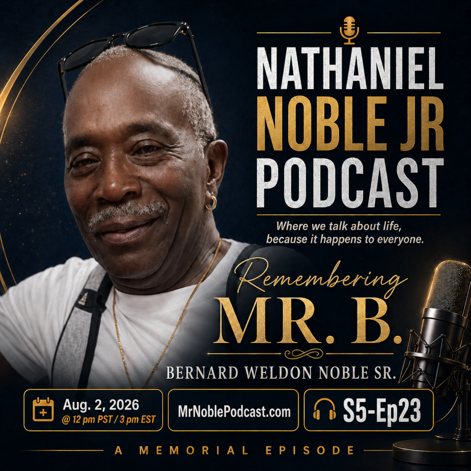 Honoring Mr B. (Bernard Weldon Noble Sr.  2/26/1950 - 6/5/2026)