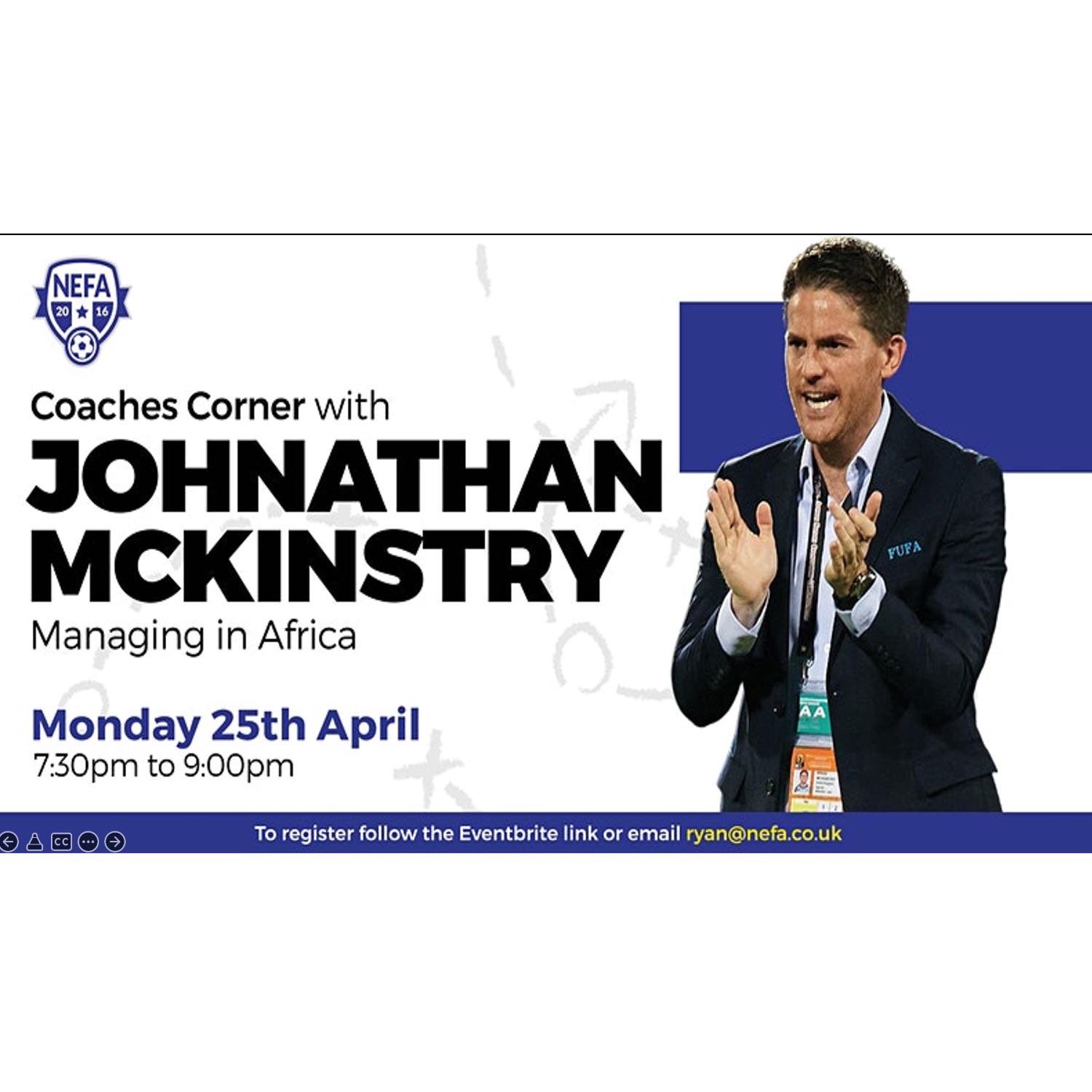 Johnathan McKinstry - Club management, Uganda and advice for coaches