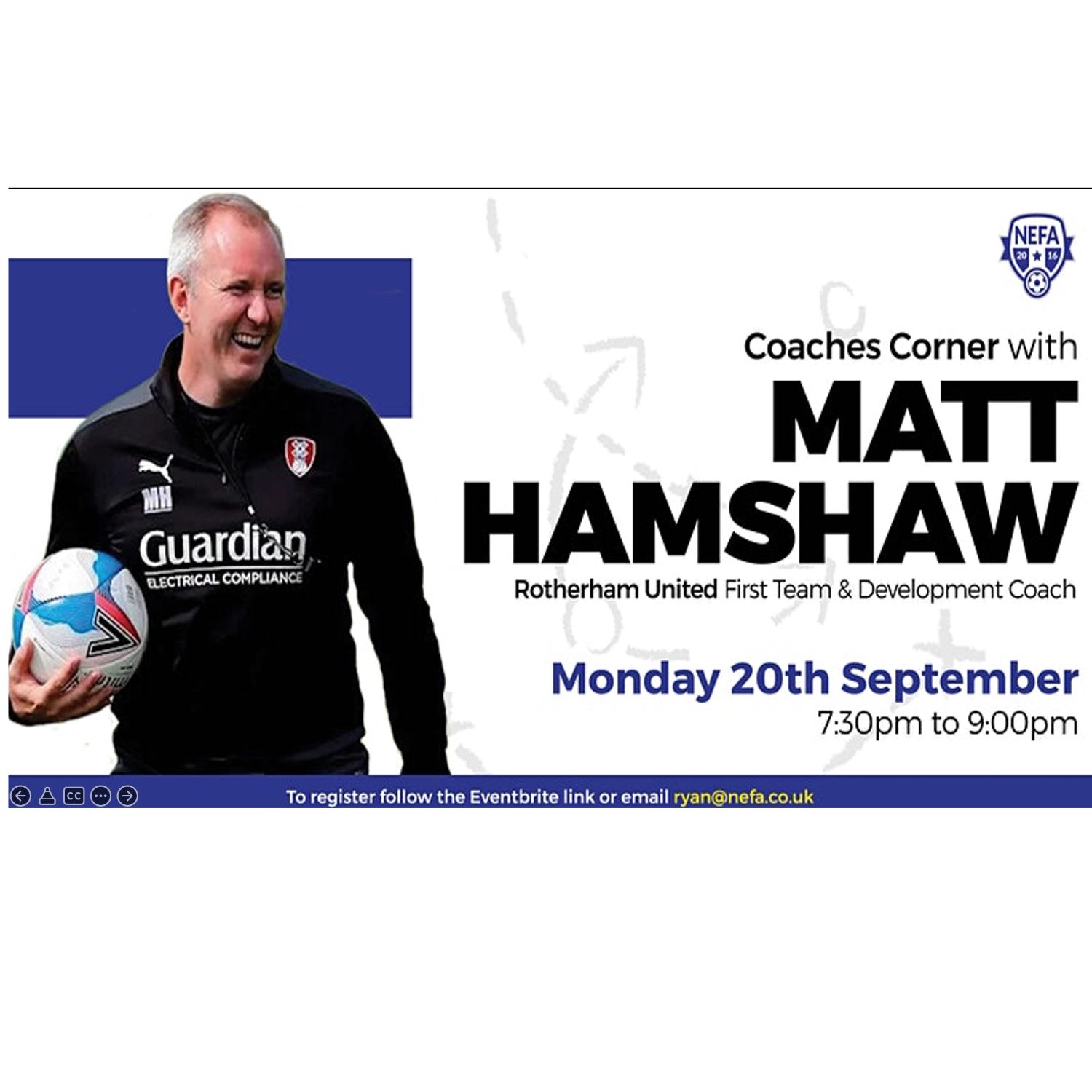 Matt Hamshaw - First Team Coach at Rotherham United (Part 1) On developing Culture at Rotherham United