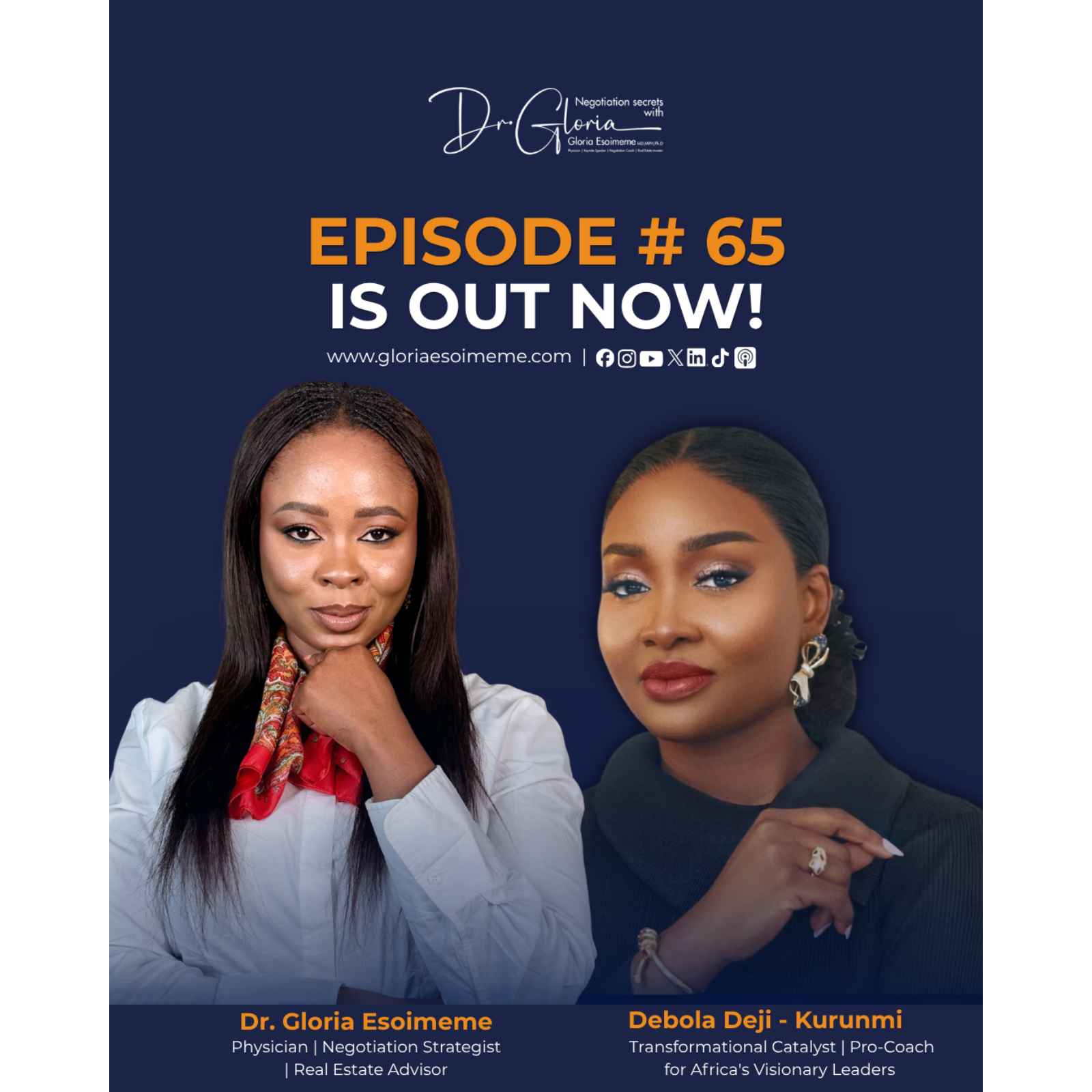 Negotiation Skills Every Female Entrepreneur Needs to Succeed | Ep. 65 | ft. Dr Gloria x Debola Deji episode artwork