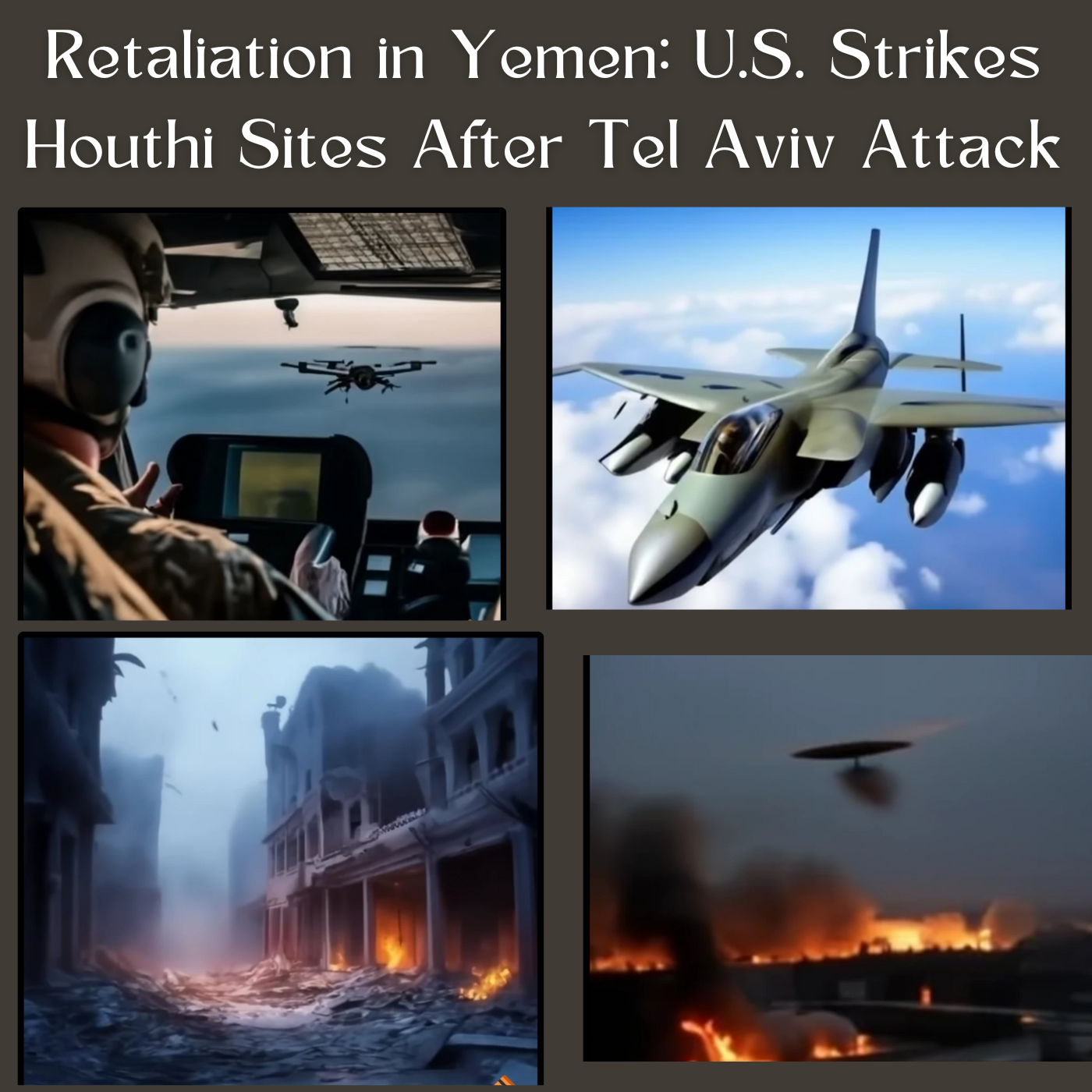Happening Now - Retaliation in Yemen: U.S. Strikes Houthi Sites Hours After Tel Aviv Attack
