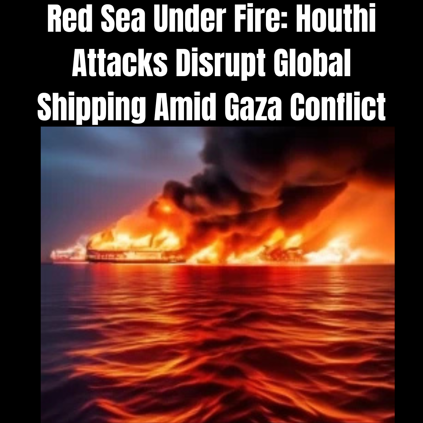 Red Sea Under Fire: Houthi Attacks Disrupt Global Shipping Amid Gaza Conflict