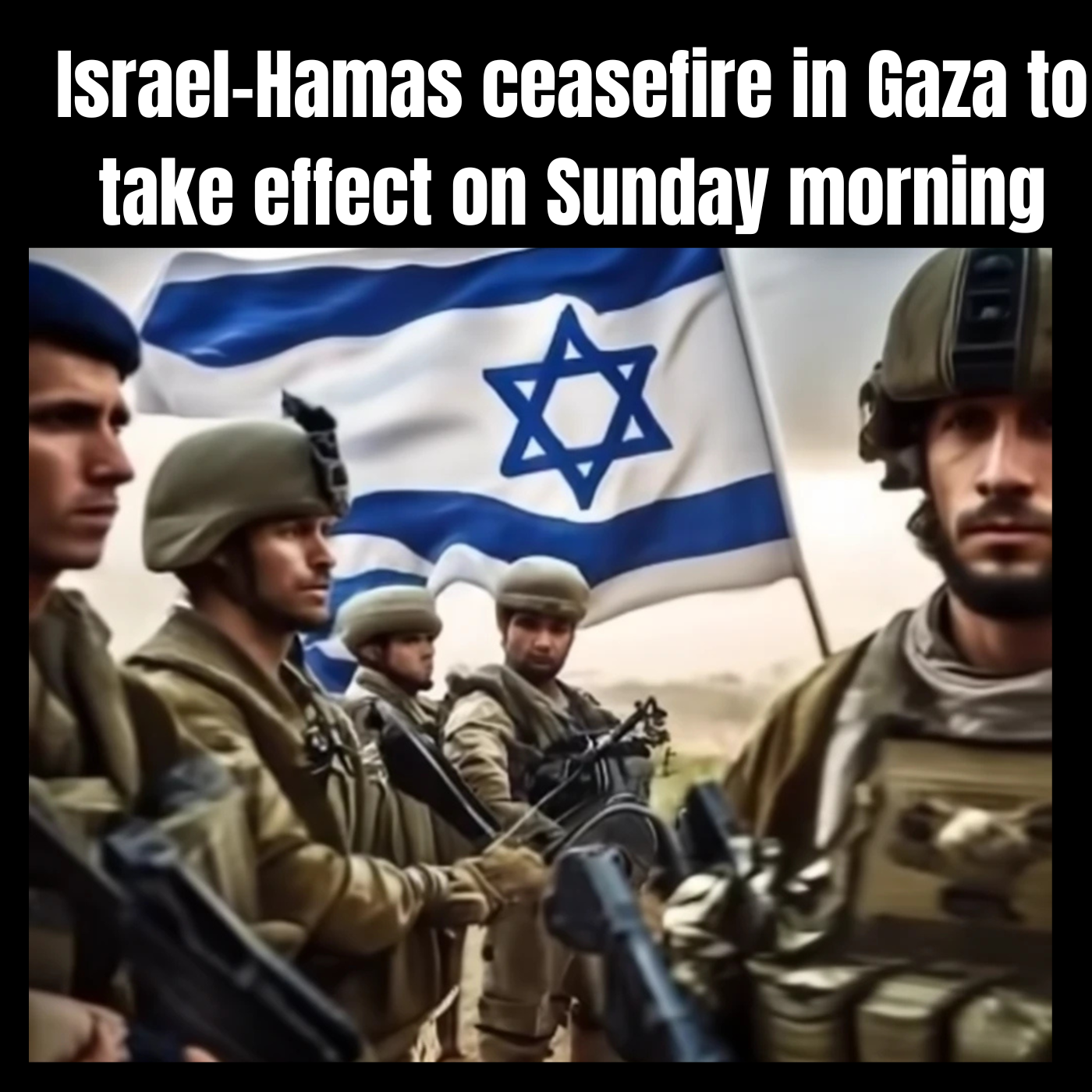 Israel-Hamas ceasefire in Gaza to take effect on Sunday morning?