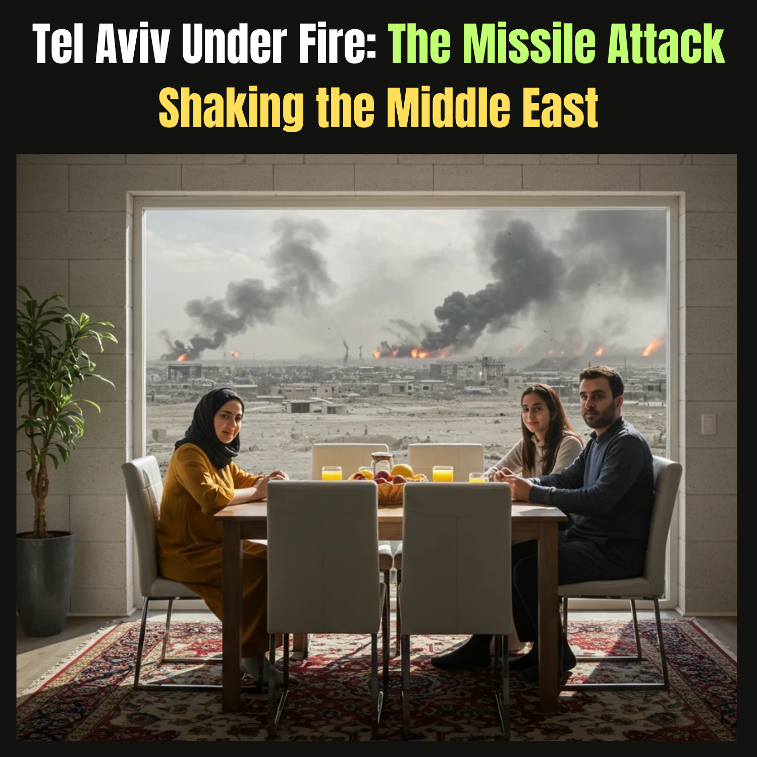 Tel Aviv Under Fire: The Missile Attack Shaking the Middle East