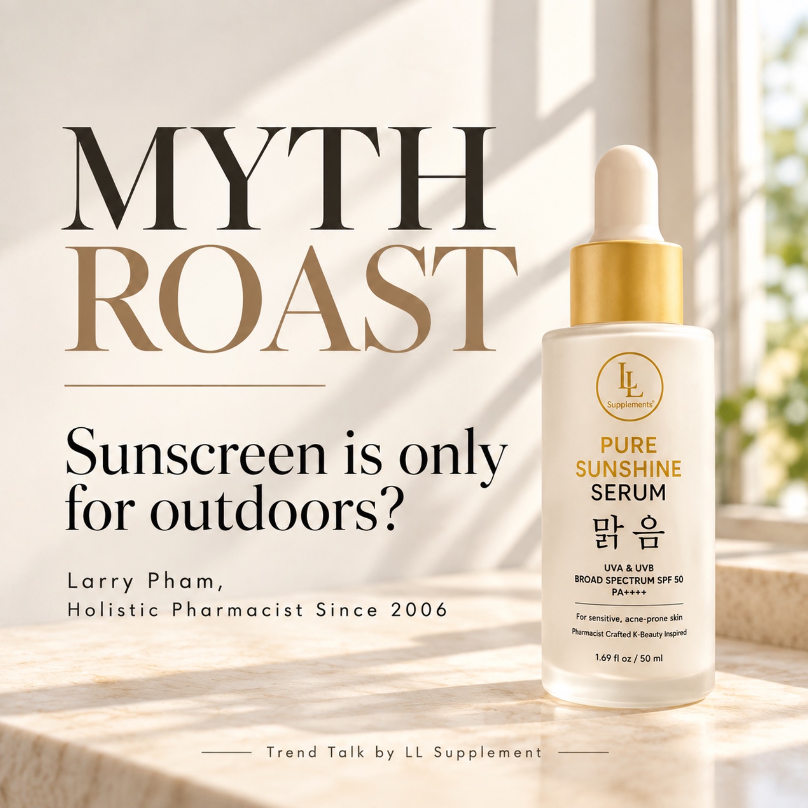 Sunscreen Is Only for Outdoors? Let’s Roast That Myth.