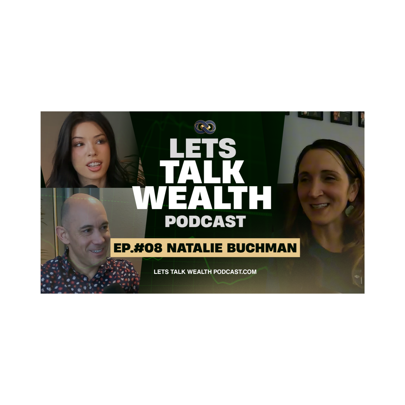 EP. 08 : Natalie Buchman | Lets Talk Wealth Podcast with Robert Montes & Josie Allred episode artwork