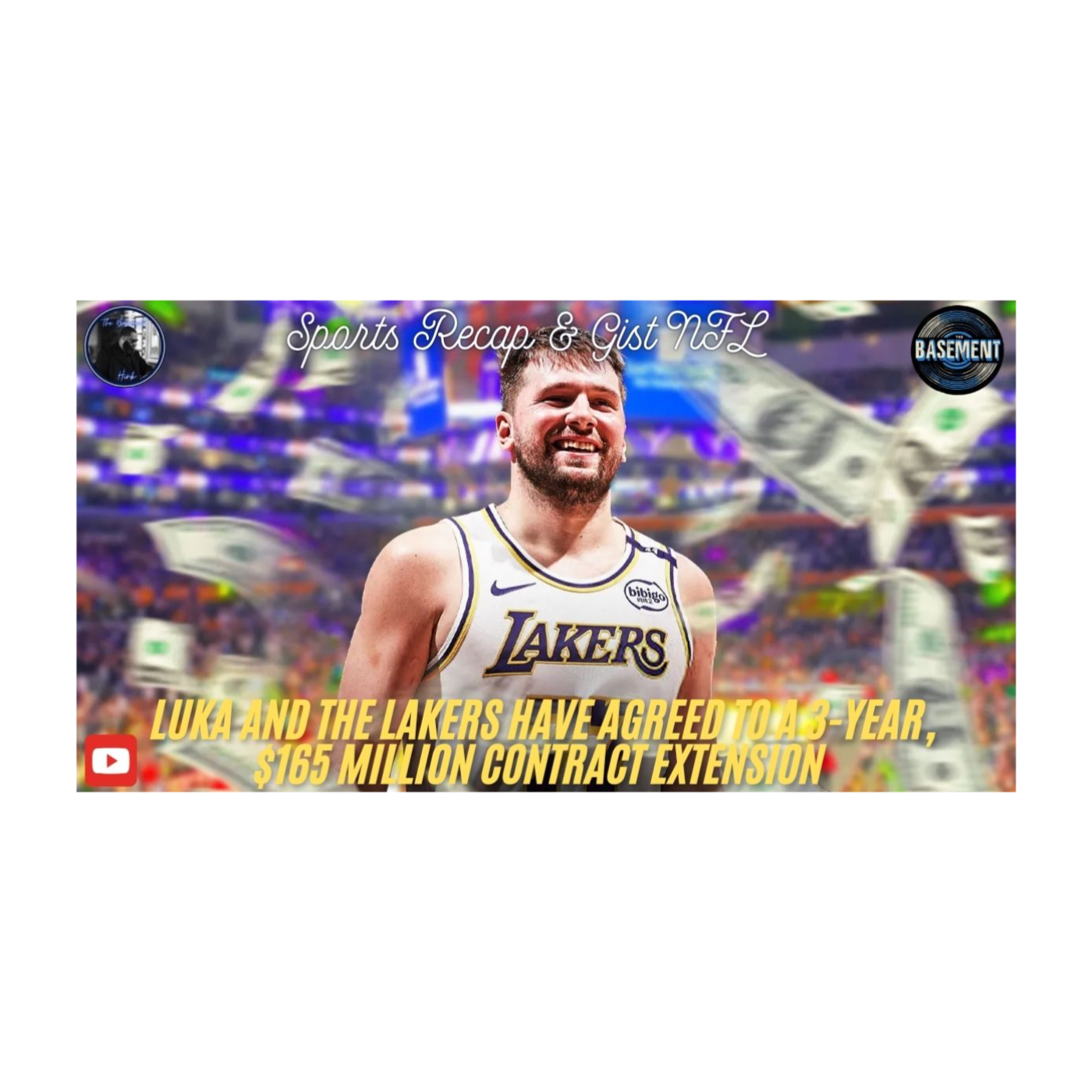 On August 2, 2025, Doncic signed a three-year, $165 million maximum contract extension with the Lakers, including a player option in 2028 episode artwork