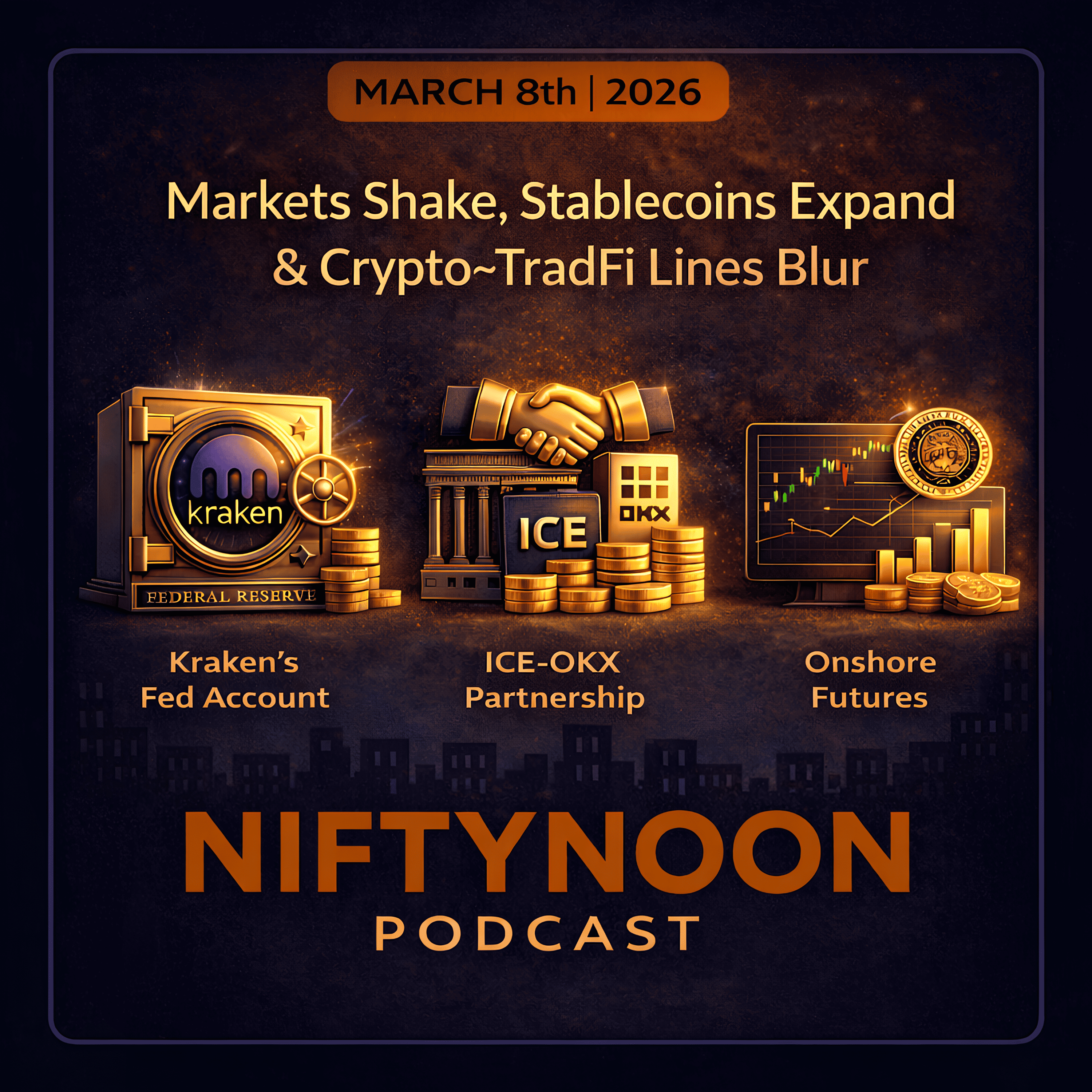 Markets Shake, Stablecoins Expand & Crypto–TradFi Lines Blur episode artwork