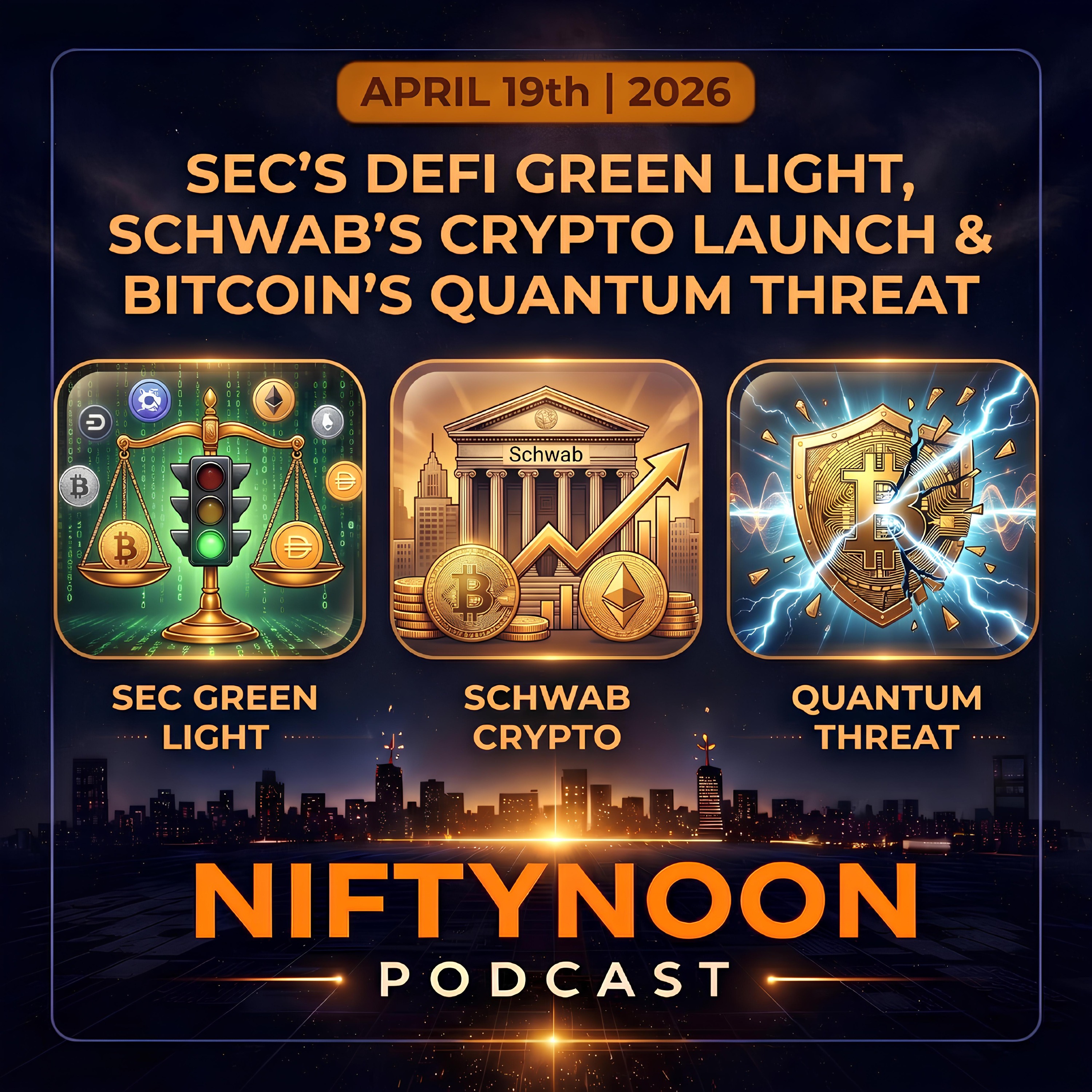 SEC's DeFi Green Light, Schwab's Crypto Launch & Bitcoin's Quantum Threat episode artwork
