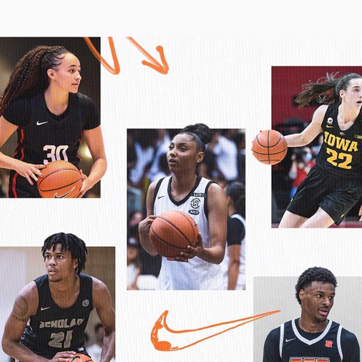 Nike🏀 has added five young basketball athletes to its name-image-likeness (NIL) roster, 💰2022