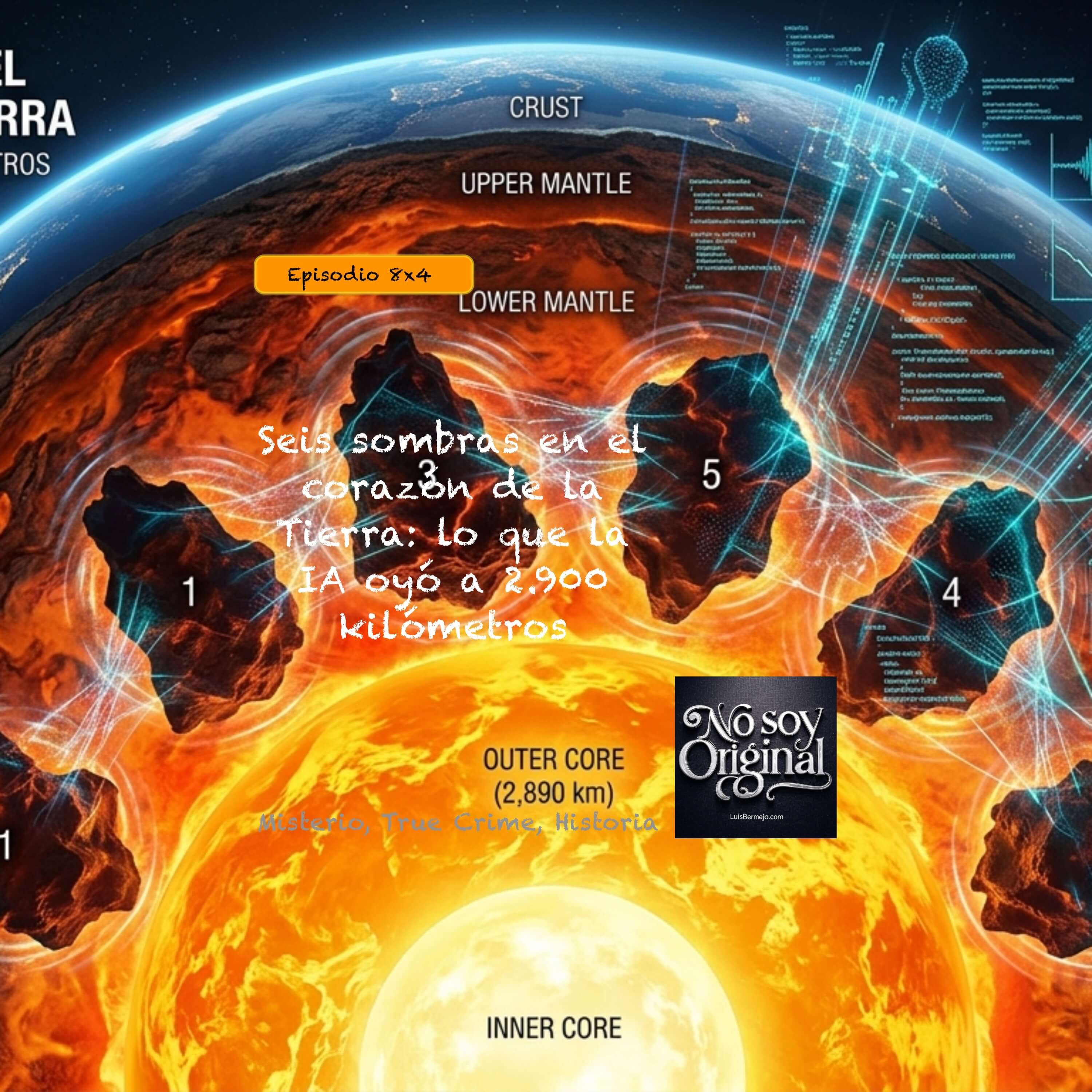 Seis sombras en el corazón de la Tierra: lo que la IA oyó a 2.900 kilómetros episode artwork