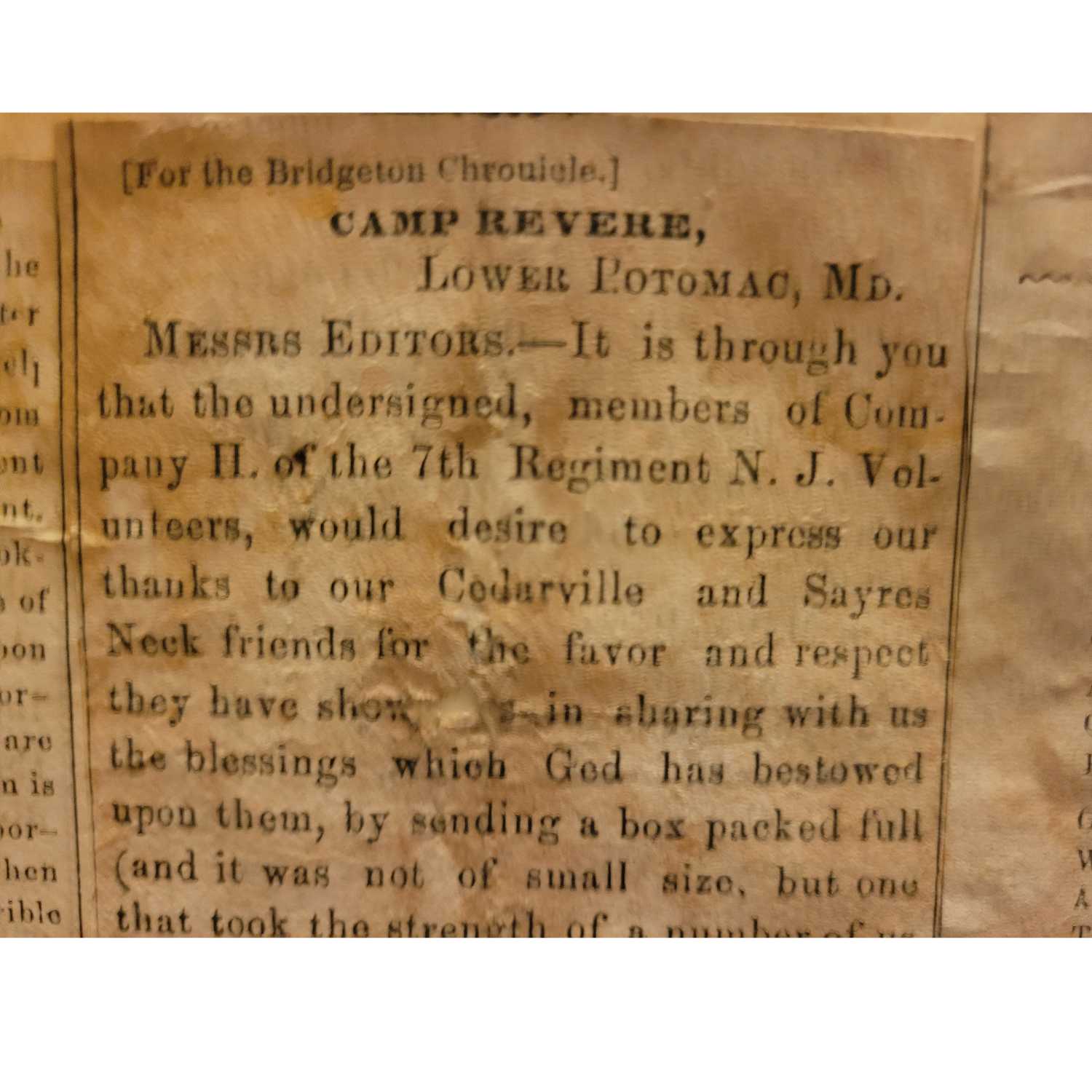 No Pollution of Cowardice! -South Jersey in the Civil War