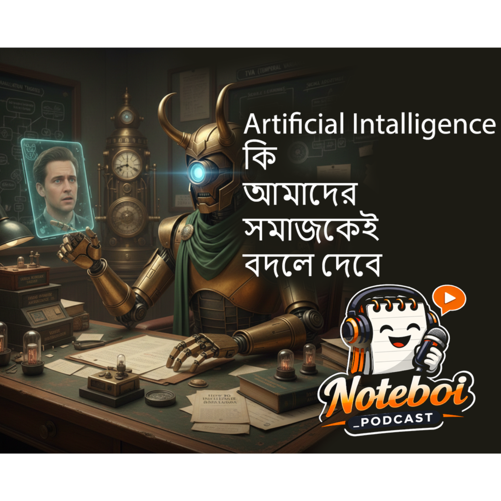 Artificial Intelligence কি আমাদের সমাজকেই বদলে দেবে - Noteboi_Podcast (Will AI change the way we live and exist?) episode artwork