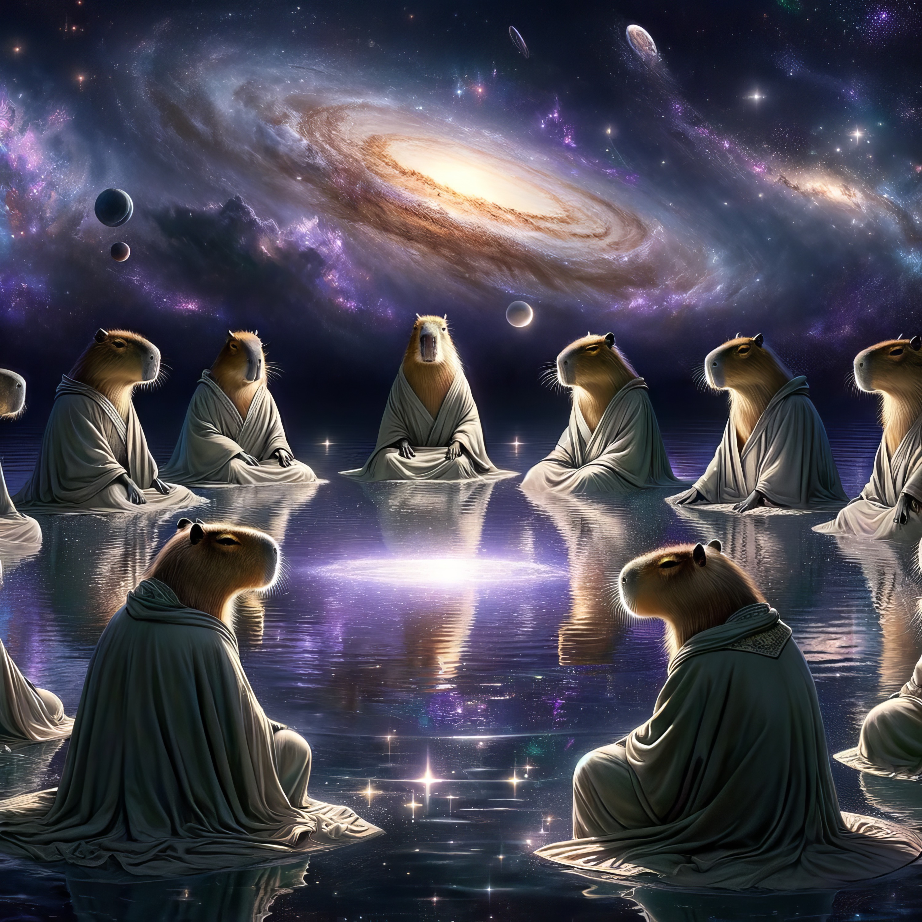 What If Capybaras Ruled the Universe?" A Whimsical Dive into a Peaceful Realm