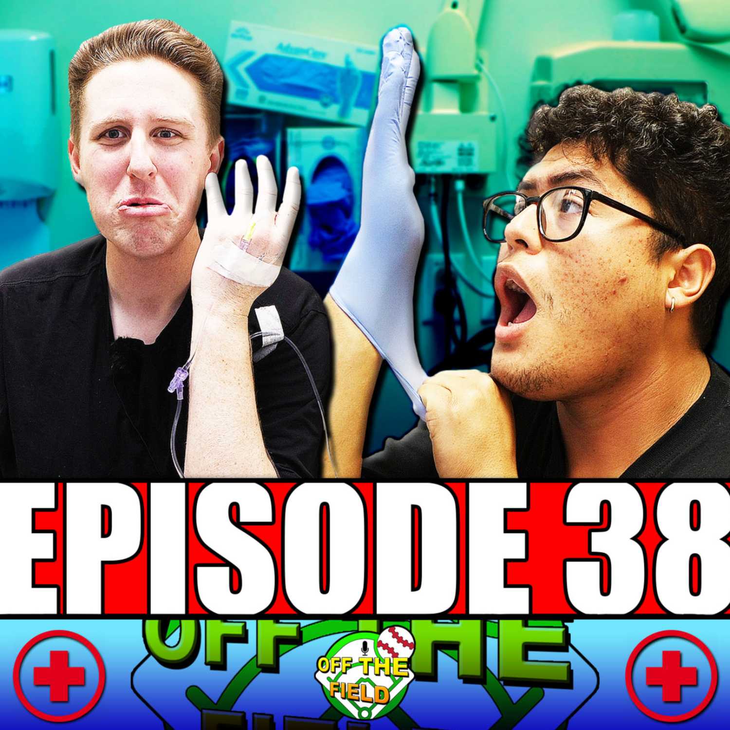 We Recorded Our Podcast In The Middle Of A Hospital! (Playoff Baseball, New TikTok Page and More)