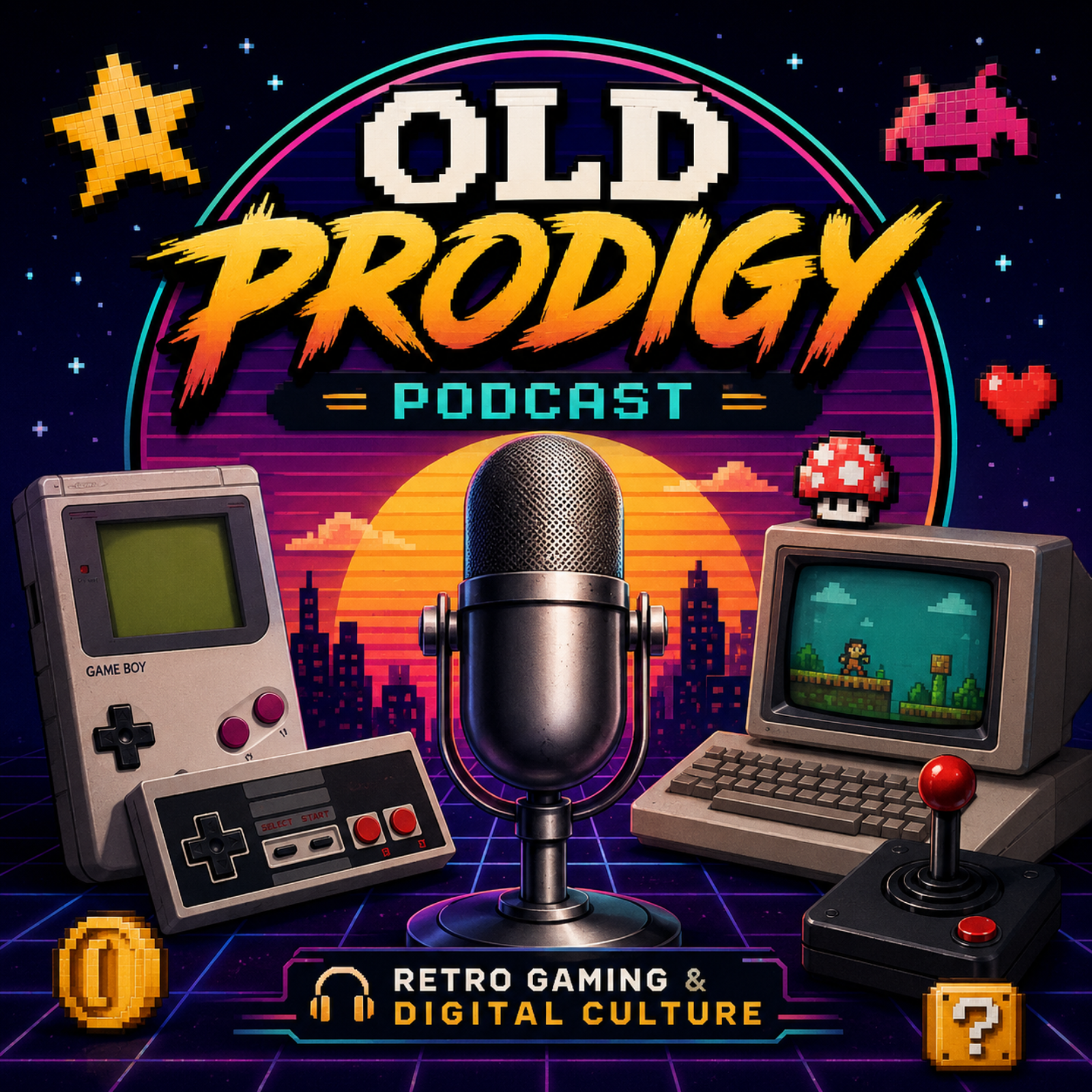 Old Prodigy Podcast – Retro Gaming & Digital Culture podcast artwork