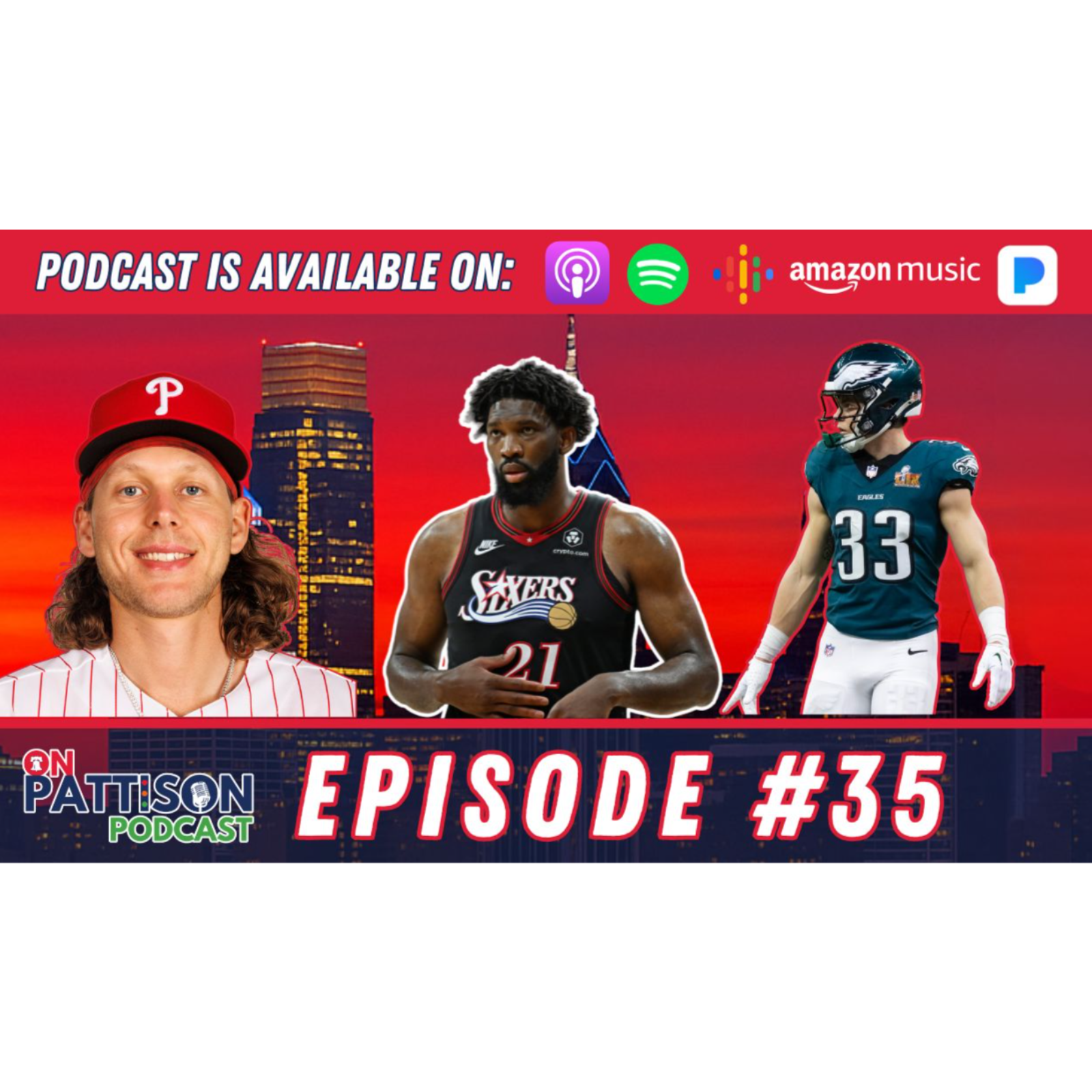 OnPattison Podcast Episode 35: Sixers (again) at crossroads, Phillies hot, Eagles schedule looming episode artwork