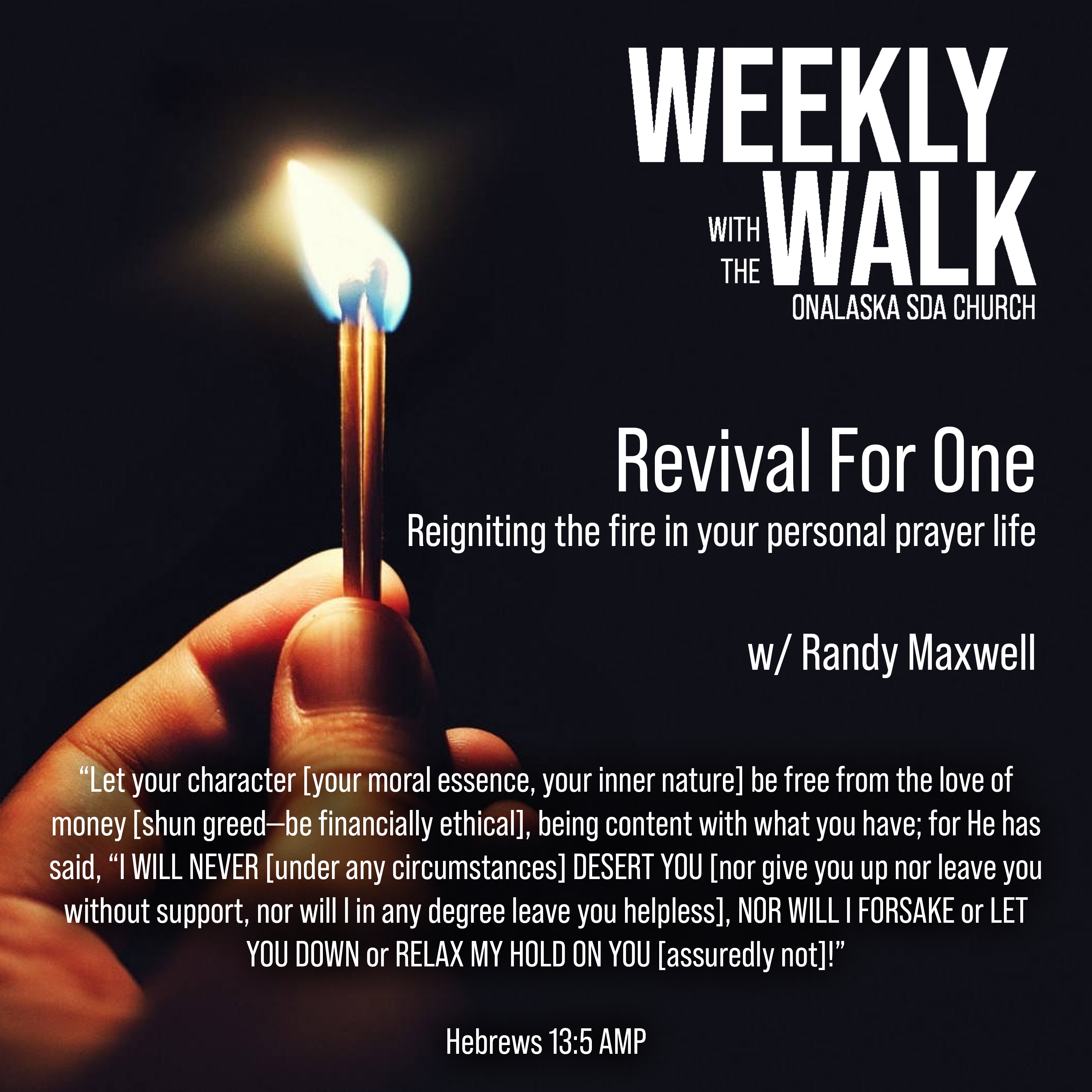 Weekly Walk With The Messiah