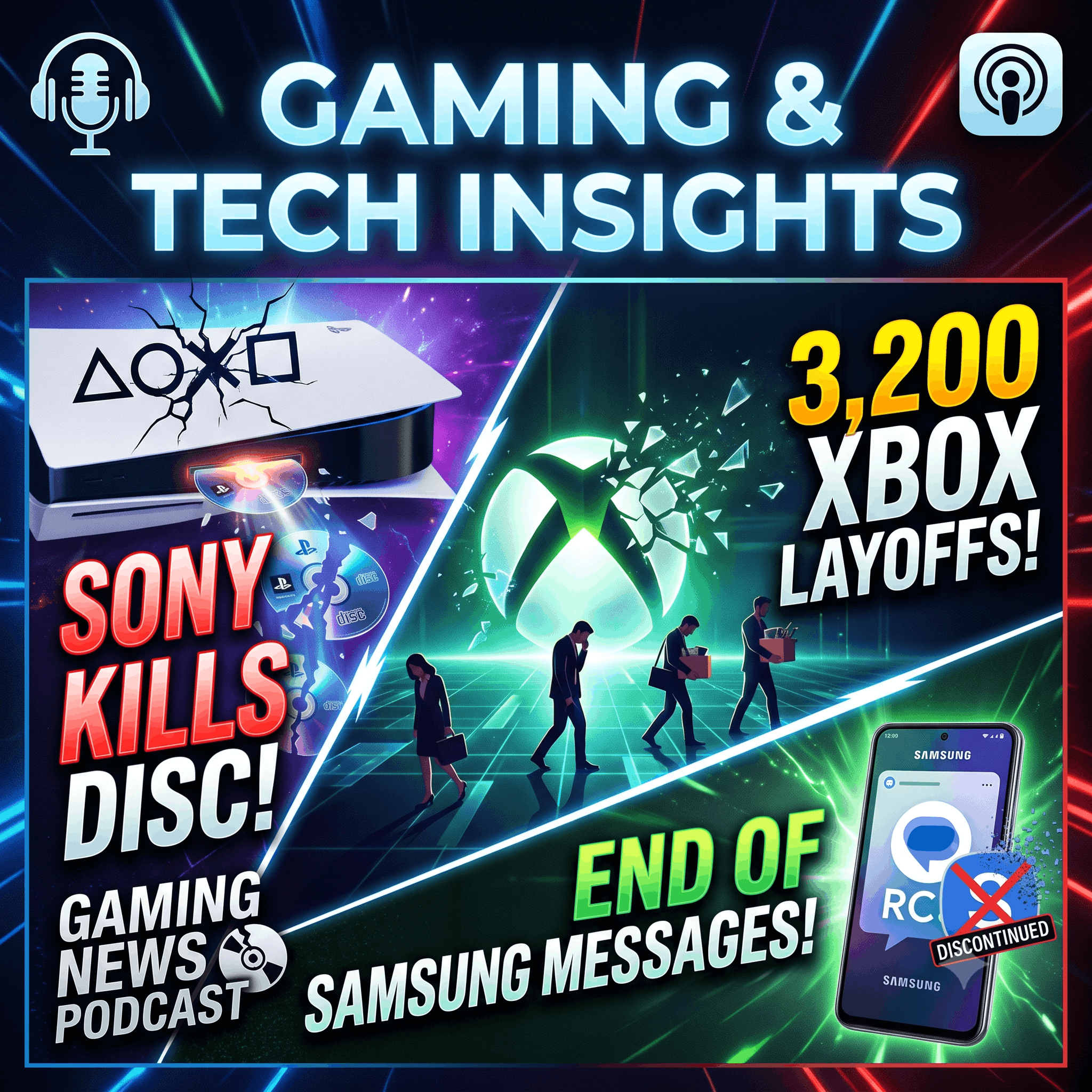 Sony’s Kills Disc, 3,200 Xbox Layoffs & The End of Samsung Messages