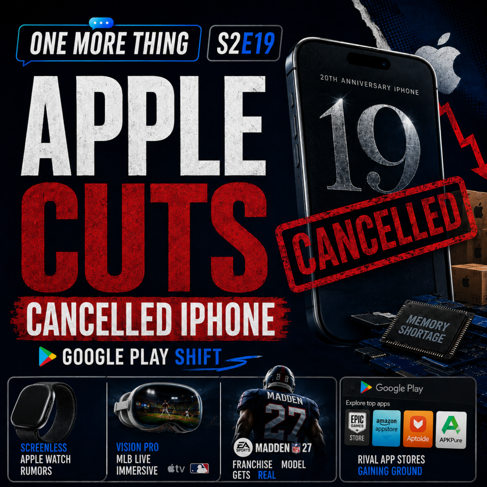 Apple's Hardware Cuts, Canceled Anniversary iPhone & Google Play's Major Shift