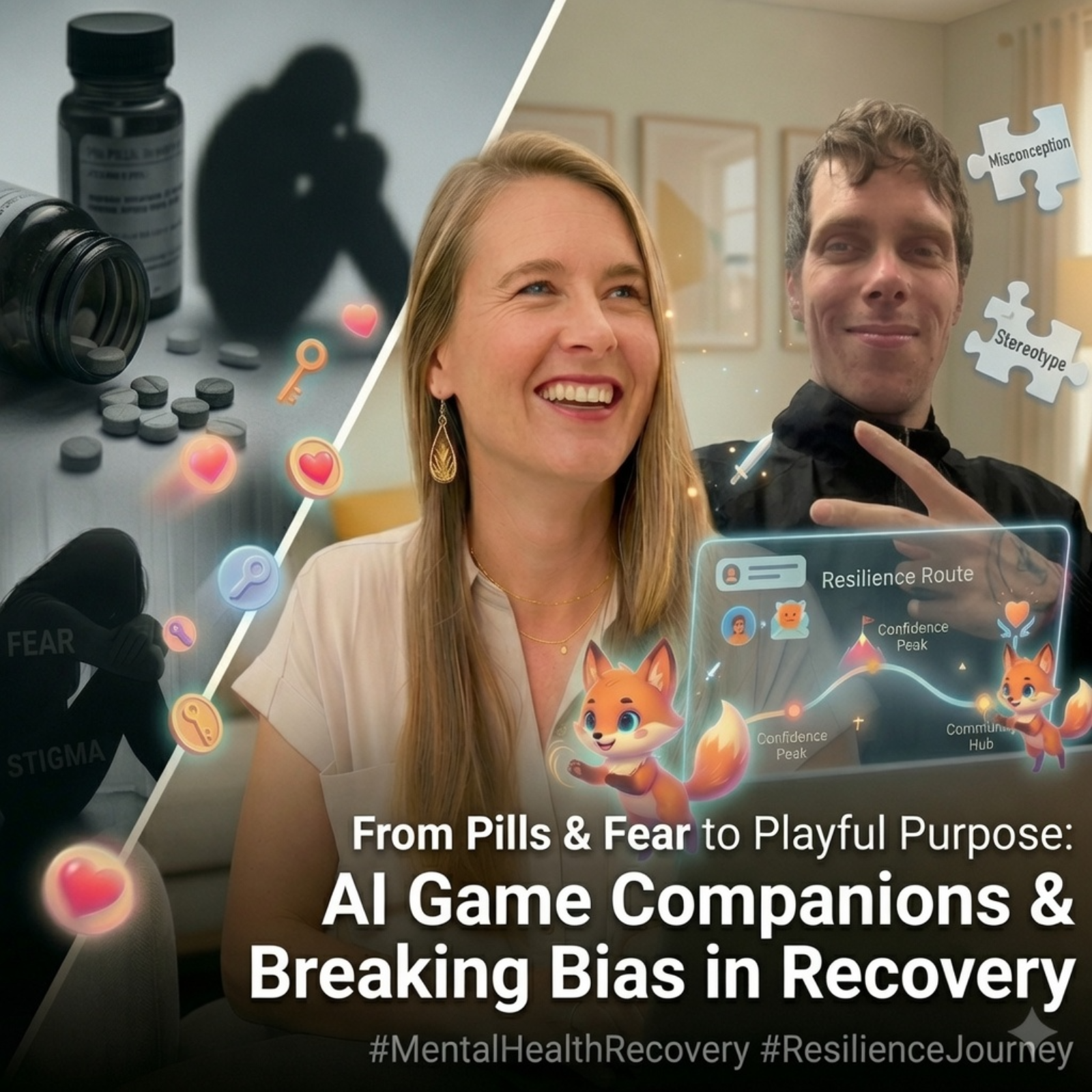 AI Game Companions, Bias Breaking & Detaching Outcomes: A Recovery Conversation That Hits Different #ResilienceJourney #EmotionalWellbeing episode artwork