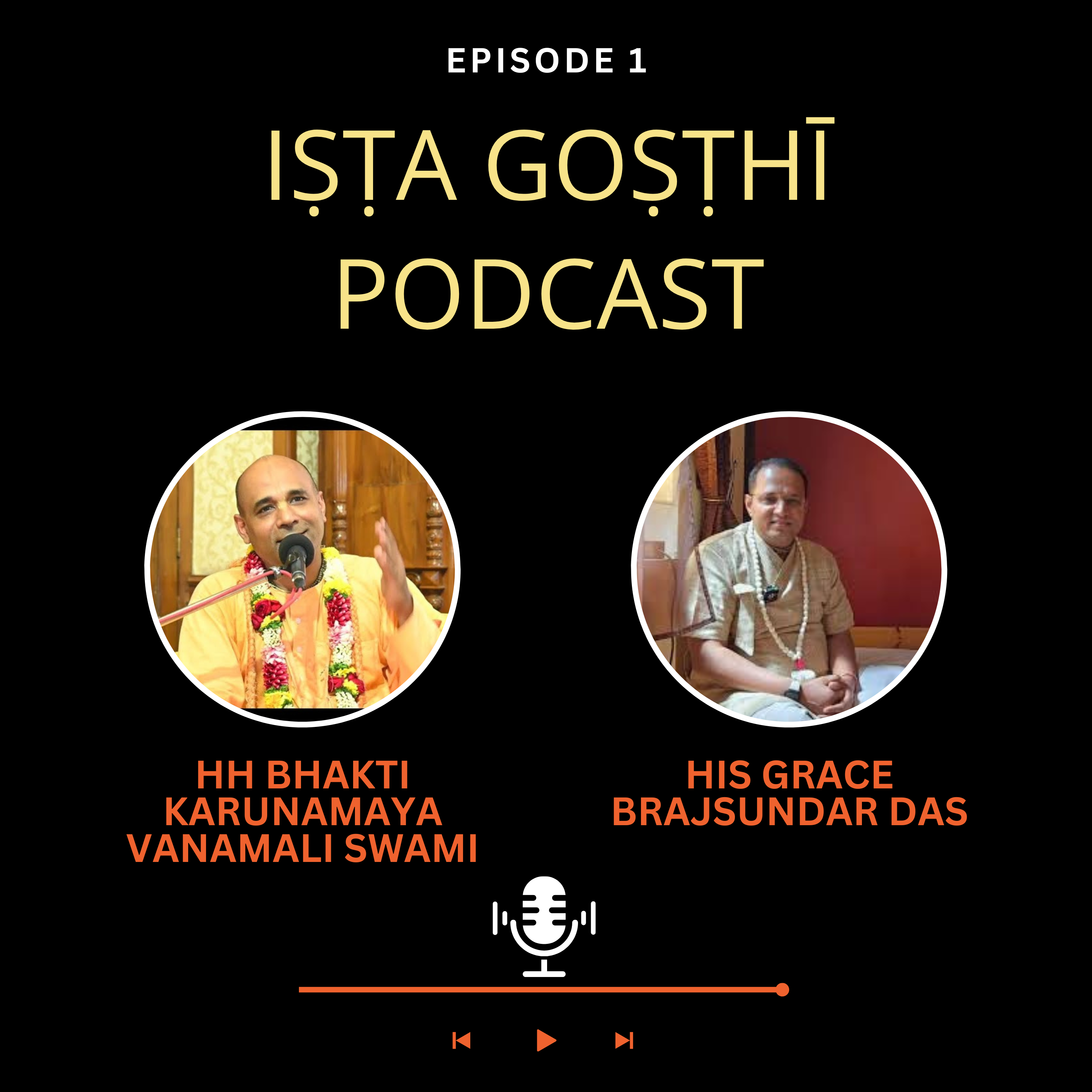 Iṣṭa Goṣṭhī | Episode 1 | Brajsundar das in podcast with HH Bhakti Karunamaya Vanamali Swami
