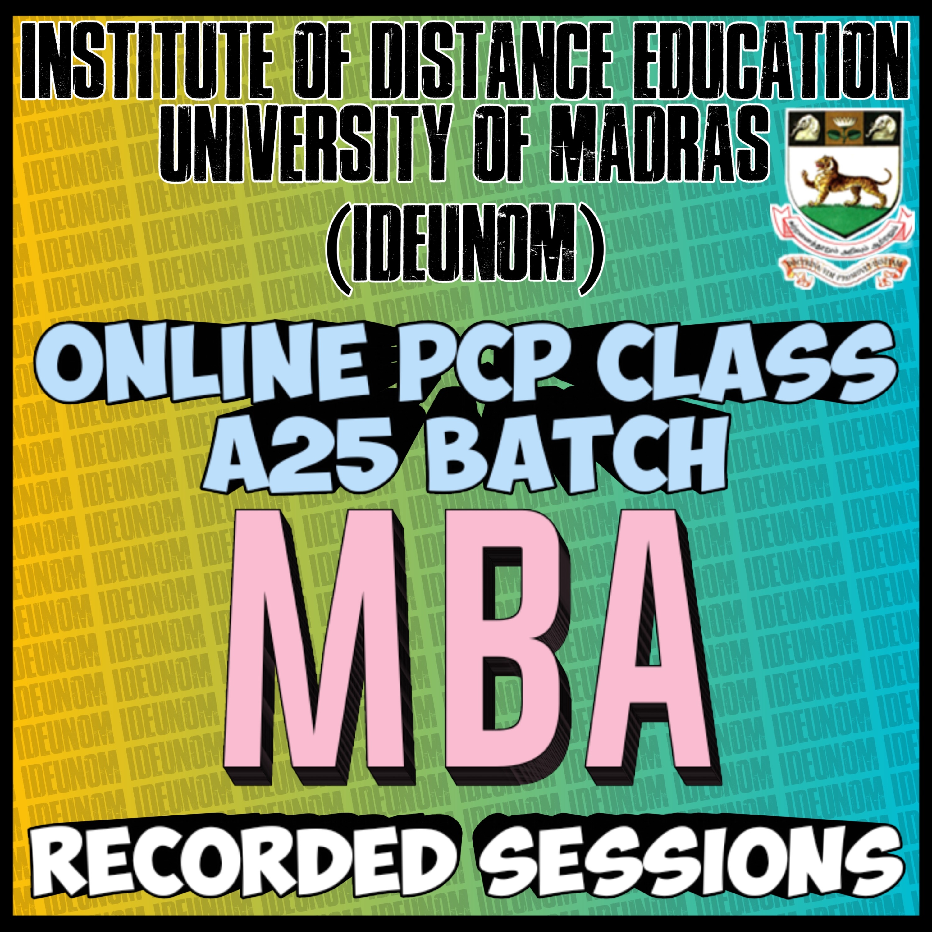Online PCP Classes || MBA - A25 || RECORDED SESSIONS podcast artwork
