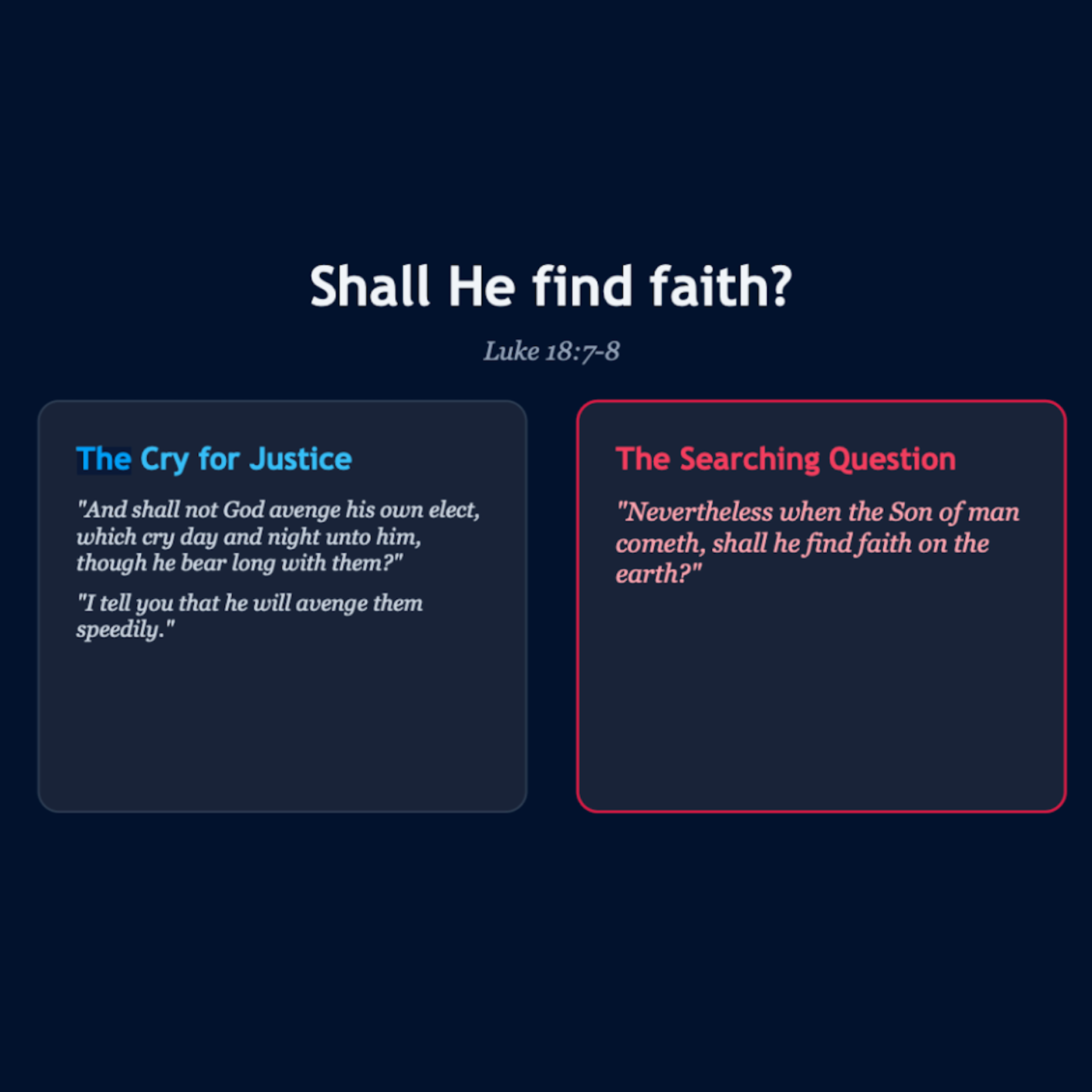 #152: Shall He Find Faith? episode artwork