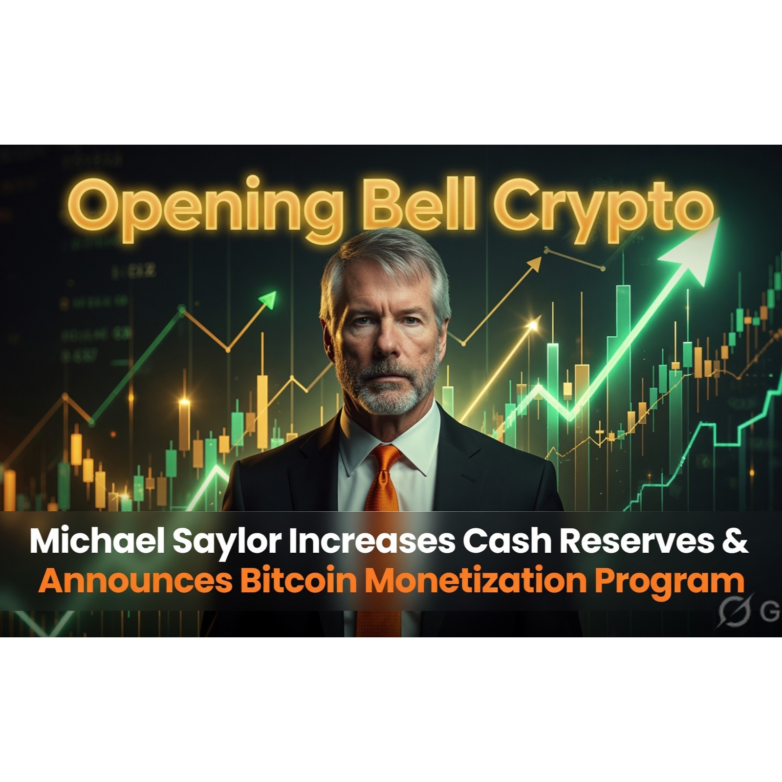 Opening Bell Crypto: Michael Saylor Boosts Cash & Announces Bitcoin Monetization Plan episode artwork