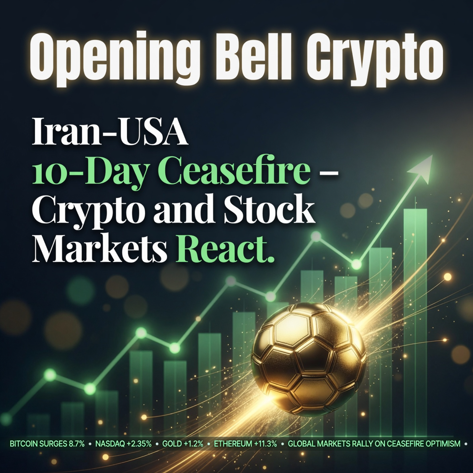 Opening Bell Crypto: Iran Ceasefire Pumps Markets episode artwork