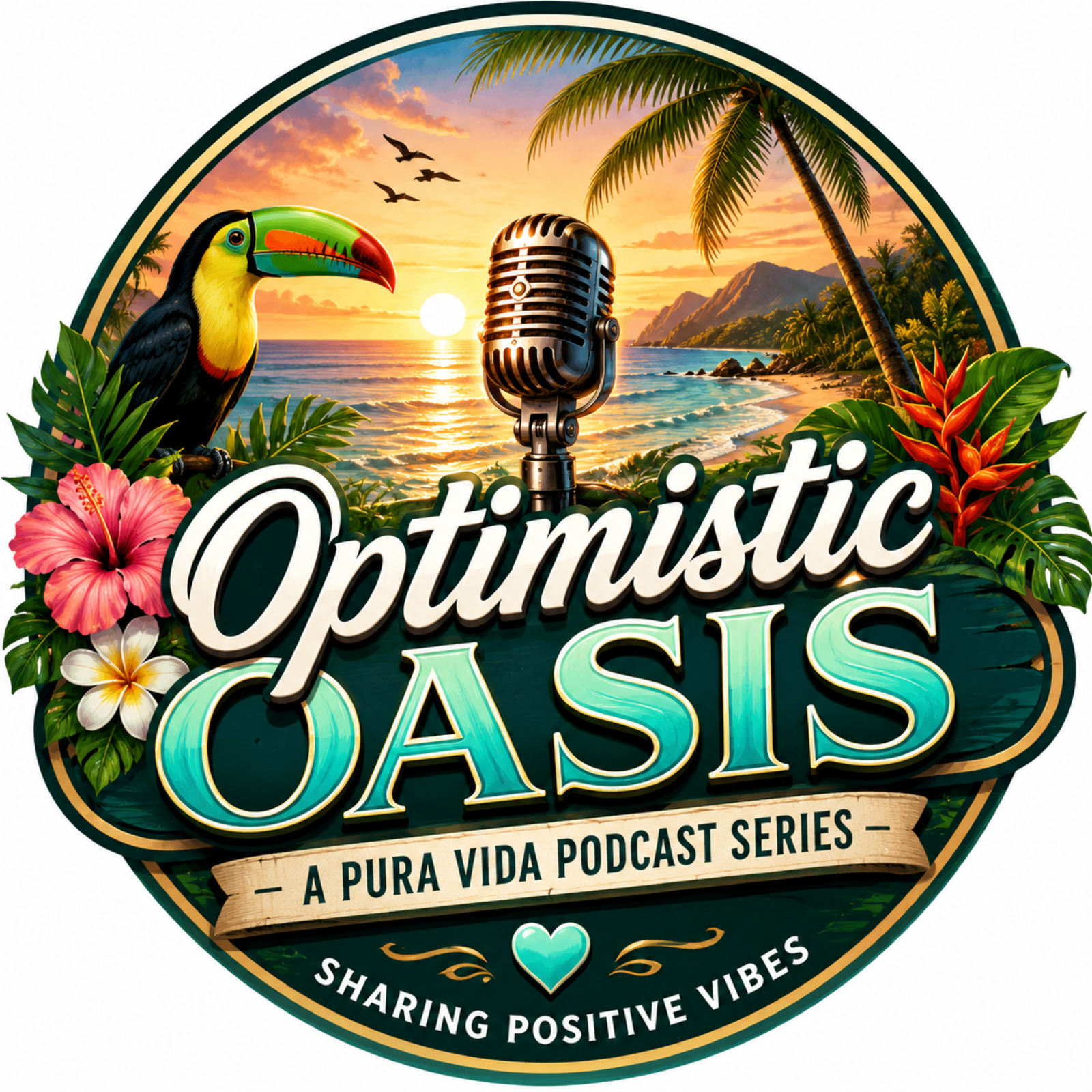Optimistic Oasis: A Pura Vida Podcast Series Sharing Positive Vibes
