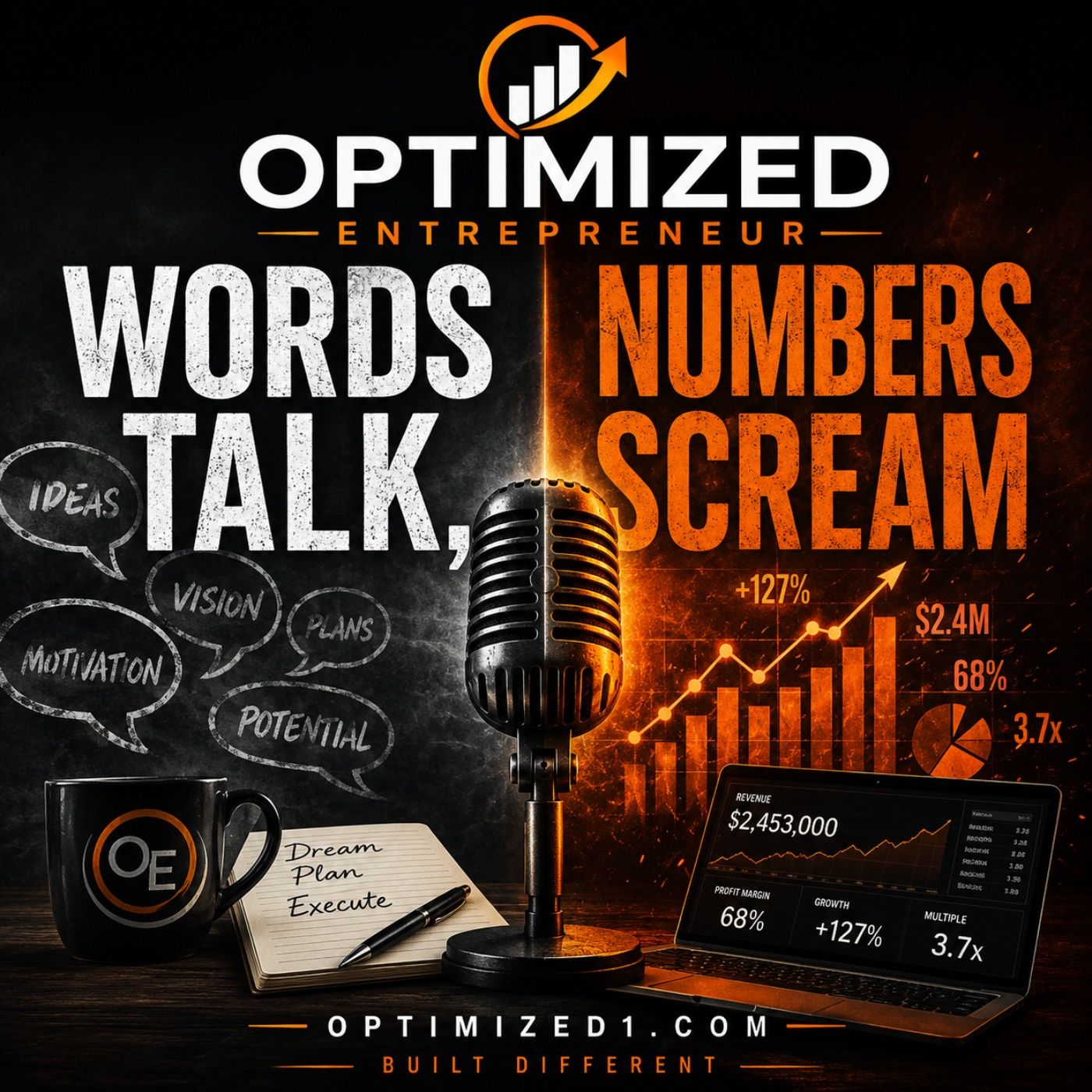 OPTIMIZED ENTREPRENEUR Words Talk - Numbers Scream episode artwork