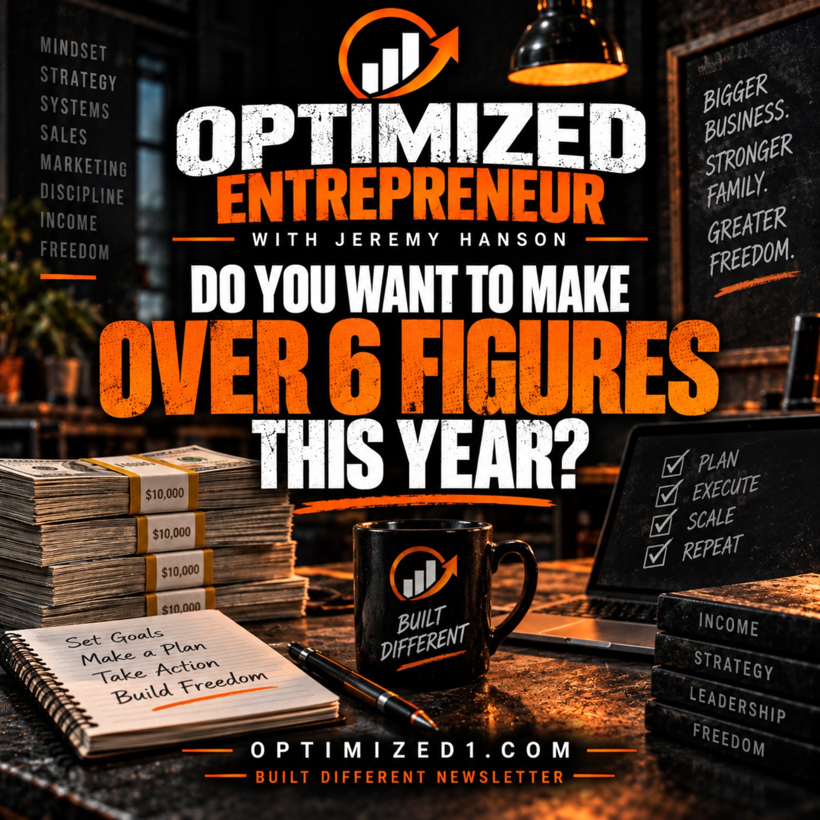 Optimized Entrepreneur  "Do you want to make over 6 figures this year?"