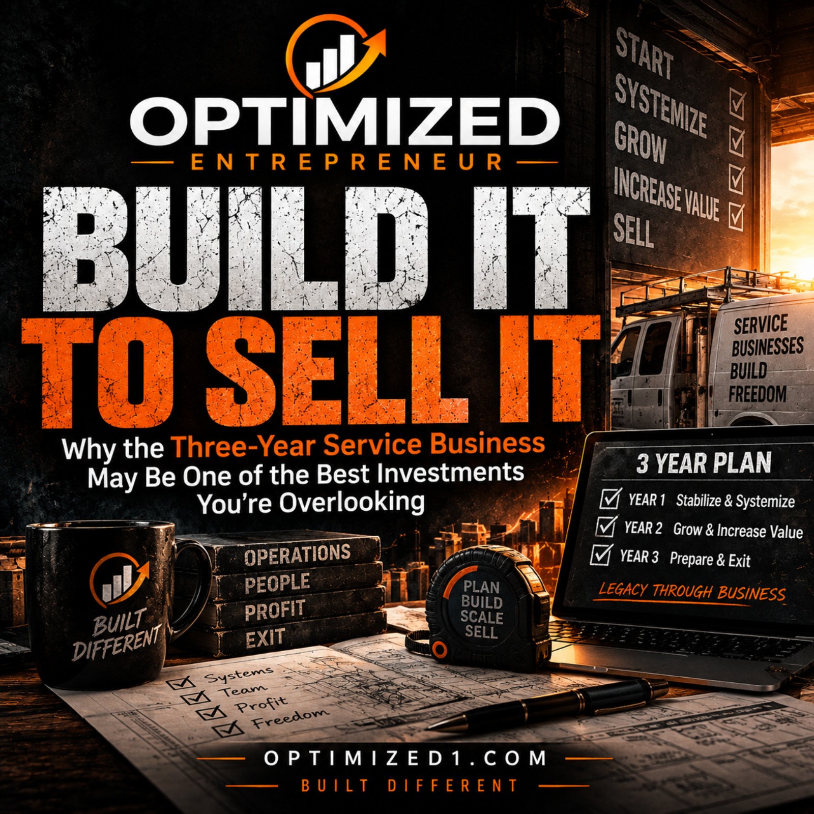 BUILD IT TO SELL IT Why the Three-Year Service Business May Be One of the Best Investments You're Overlooking
