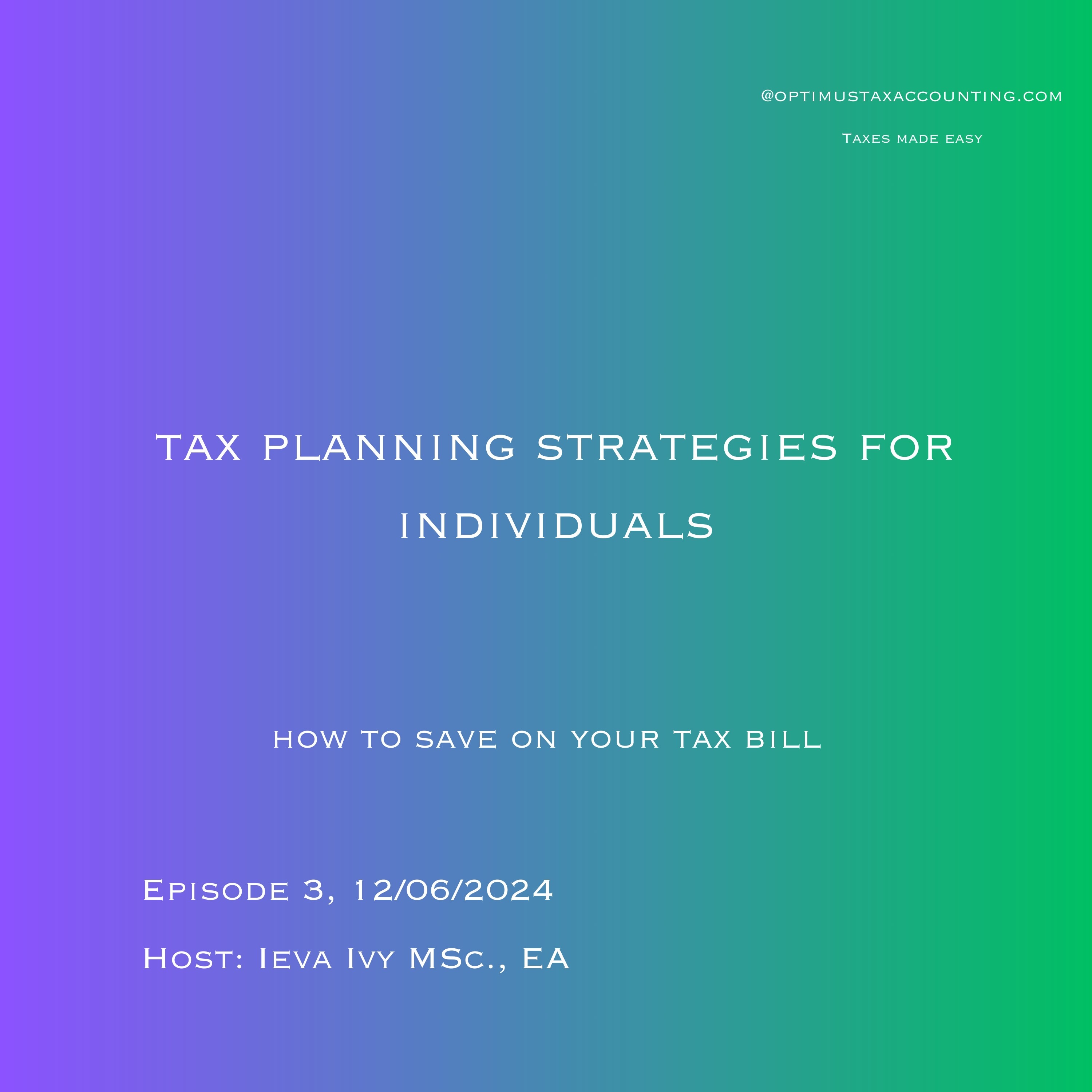 Tax Planning Strategies for Individuals