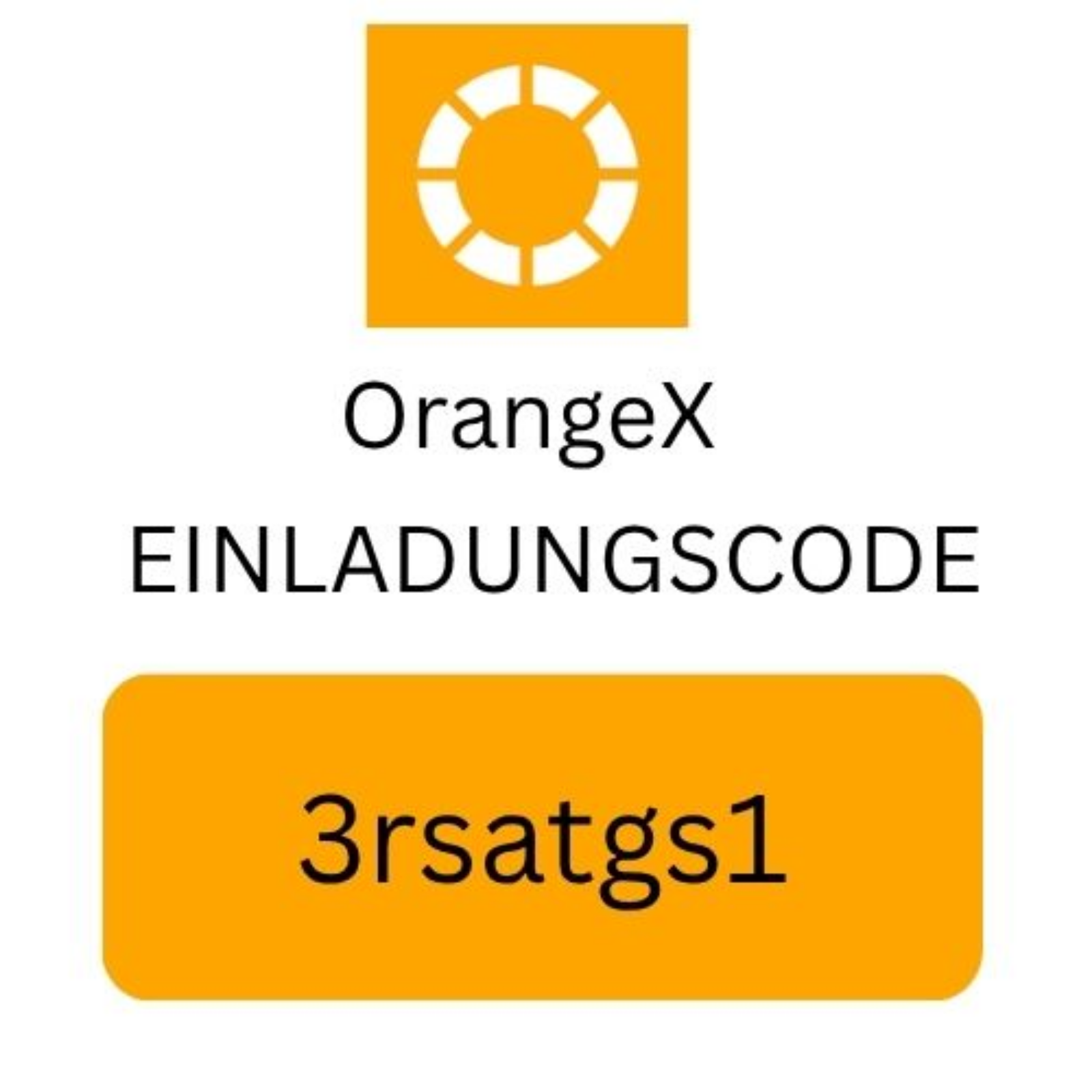 OrangeX Einladungscode „3rsatgs1“ – 3.000 USDT Bonus + 15 % Gebührenrabatt