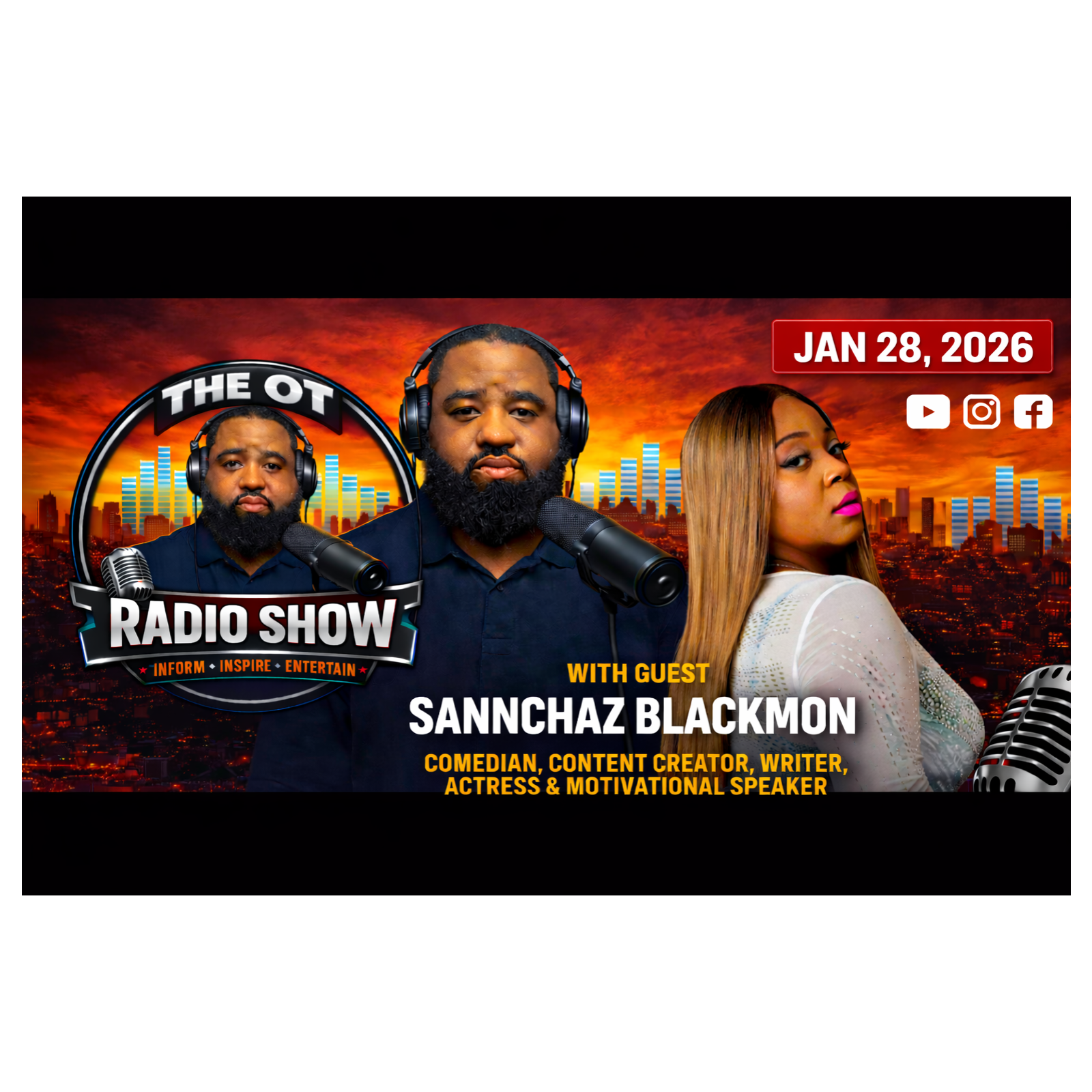 OTRS/ Comedian Sannchaz Blackmon  episode artwork