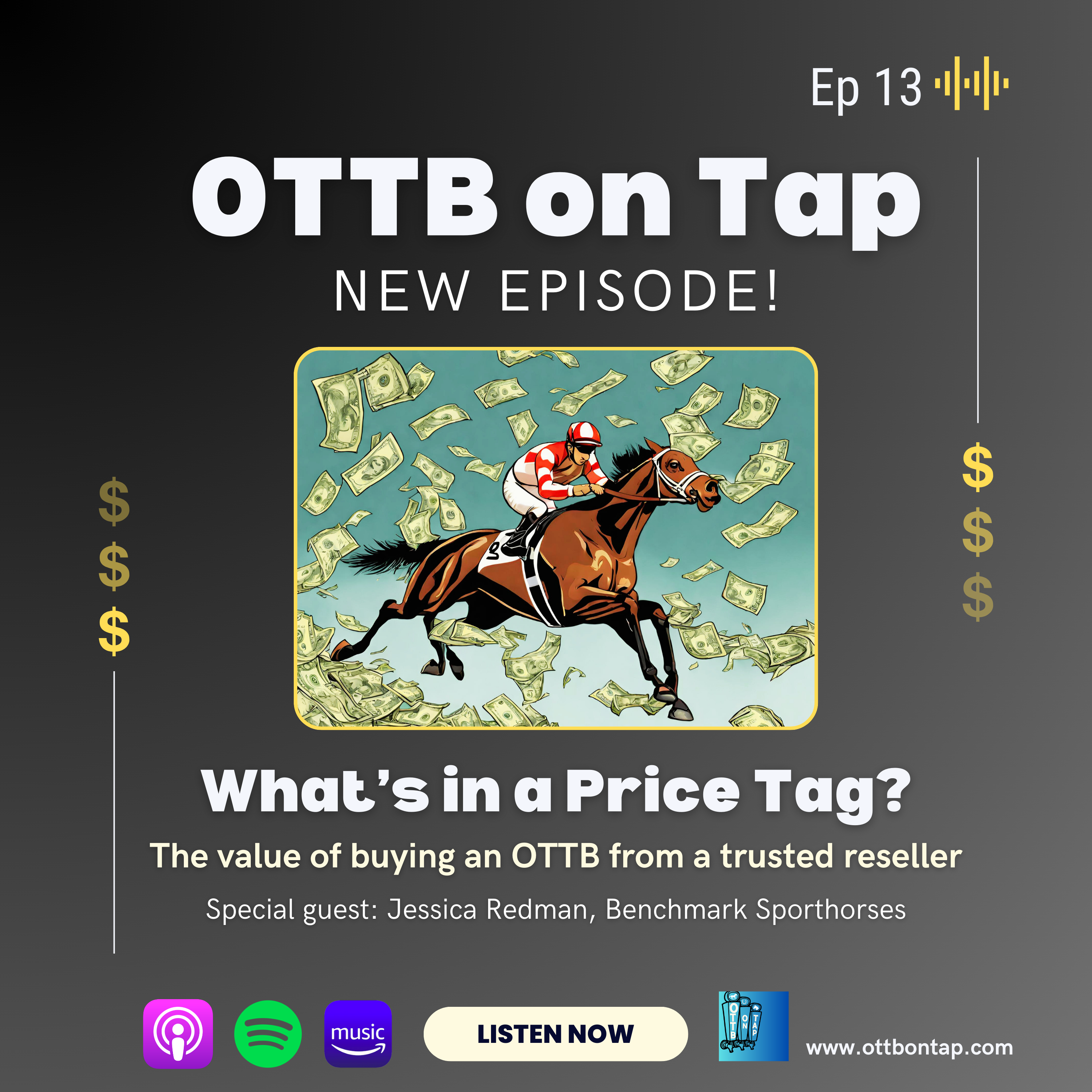 Ep. 13: What's a price tag? The value of buying an OTTB from a trusted reseller