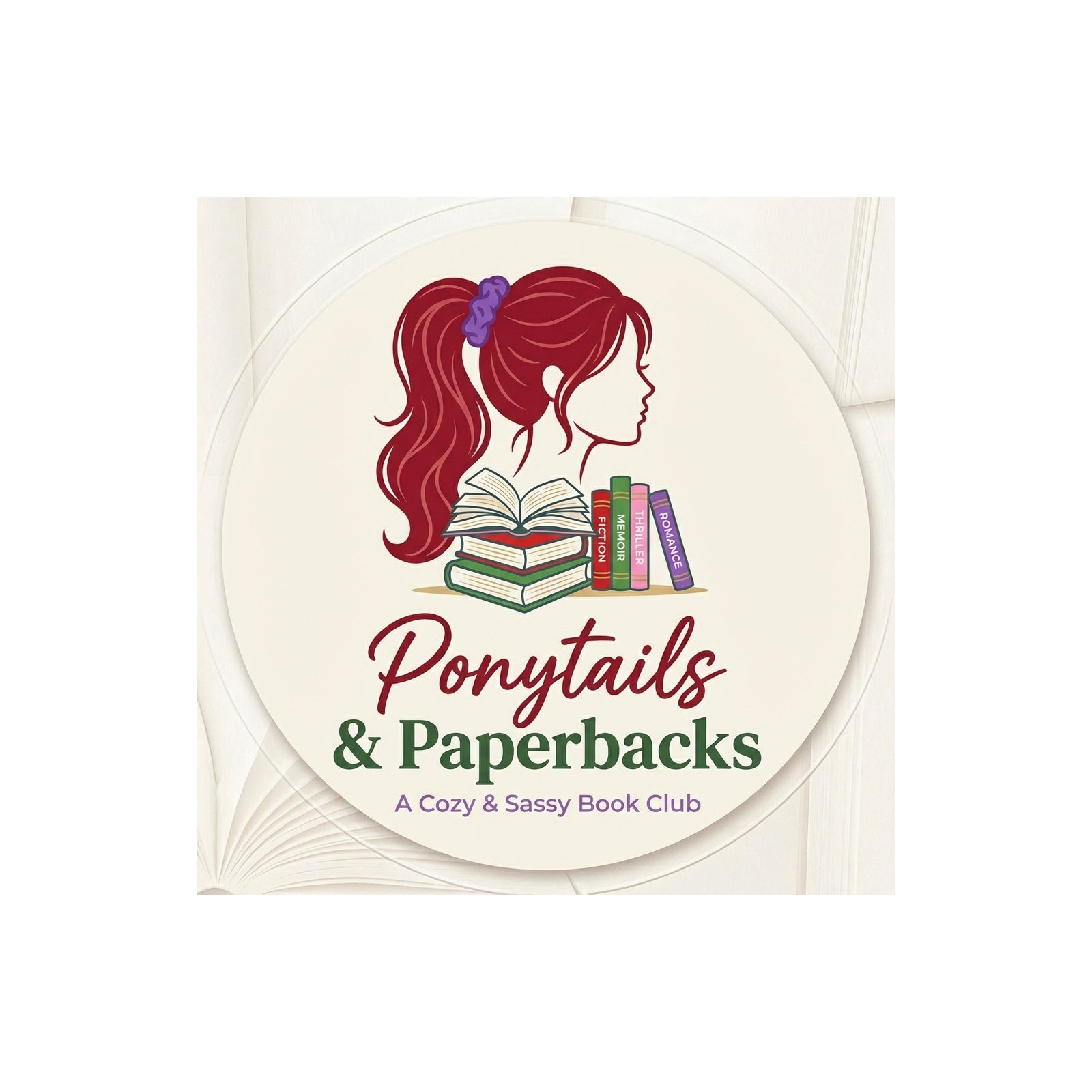 Ponytails & Paperbacks cover art