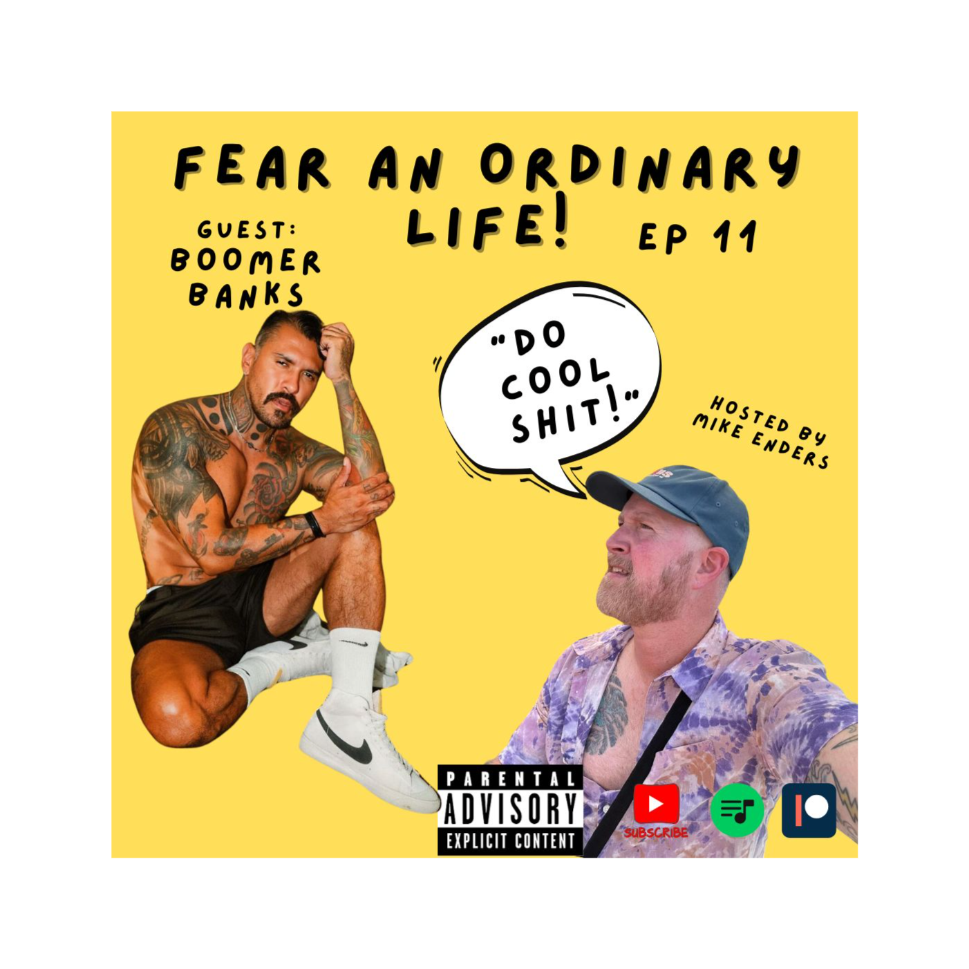 Ep 11 Fear An Ordinary Life Podcast | Guest Boomer Banks, X-Rated NY, OnlyFans, BF, Gay vs Queer