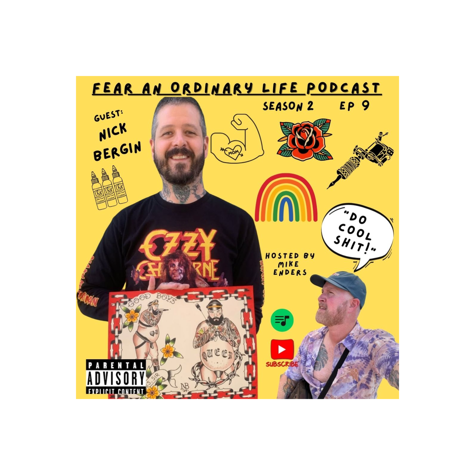 S2E9 Tattoo Artist, Full Time Homosexual Nick Bergin, Gloryholes, Buttholes and More!
