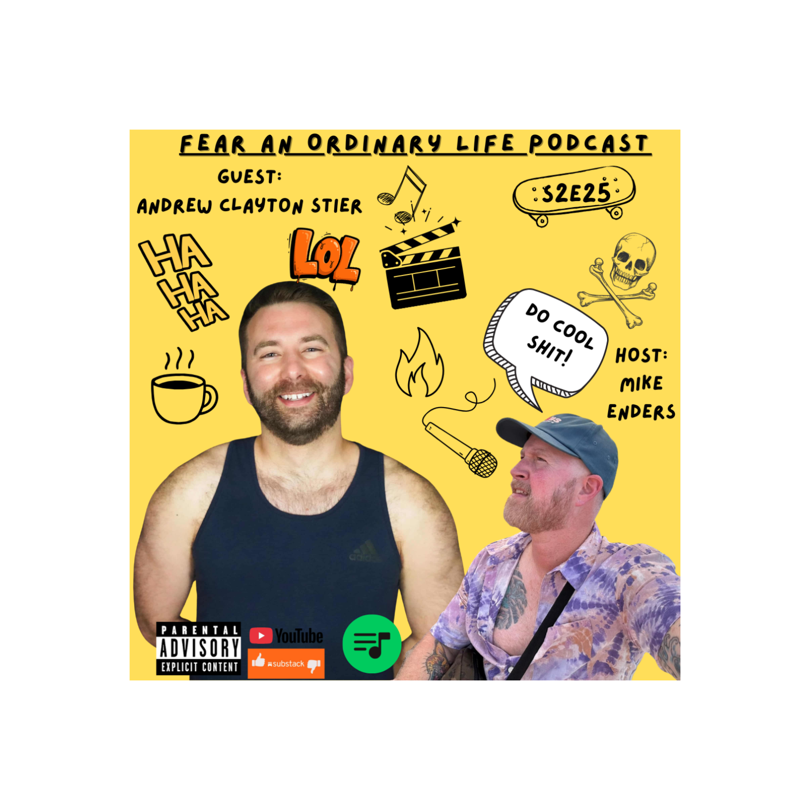 Comedian Andrew Clayton Stier, Queer Roast Comedy for Str8 Hosts, Hollywood Improv & LOLs episode artwork