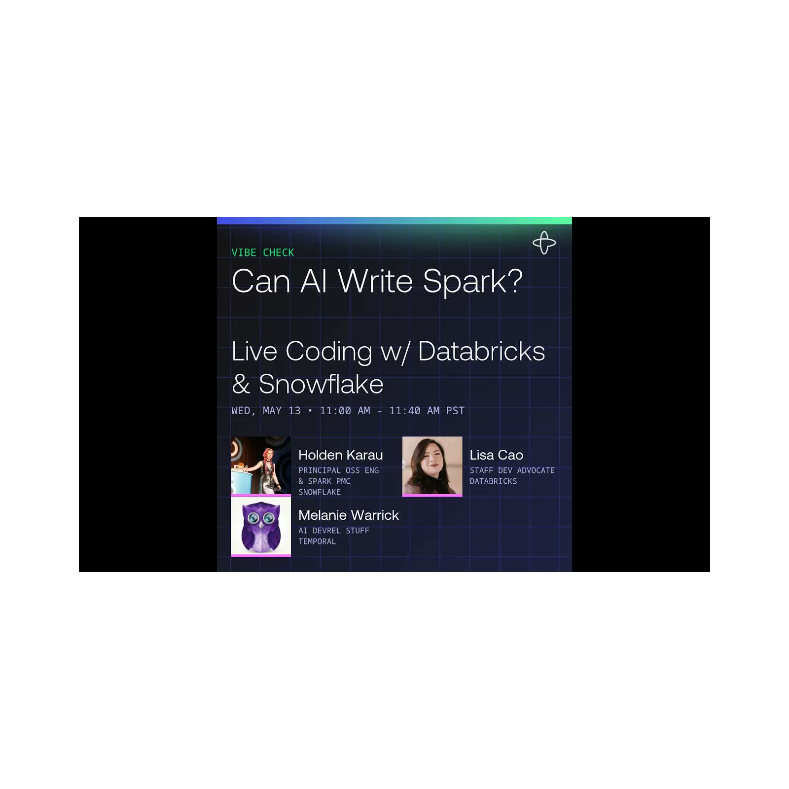 Vibe Check: Can AI Actually Write Spark? Live Coding w/ Databricks & Snowflake episode artwork