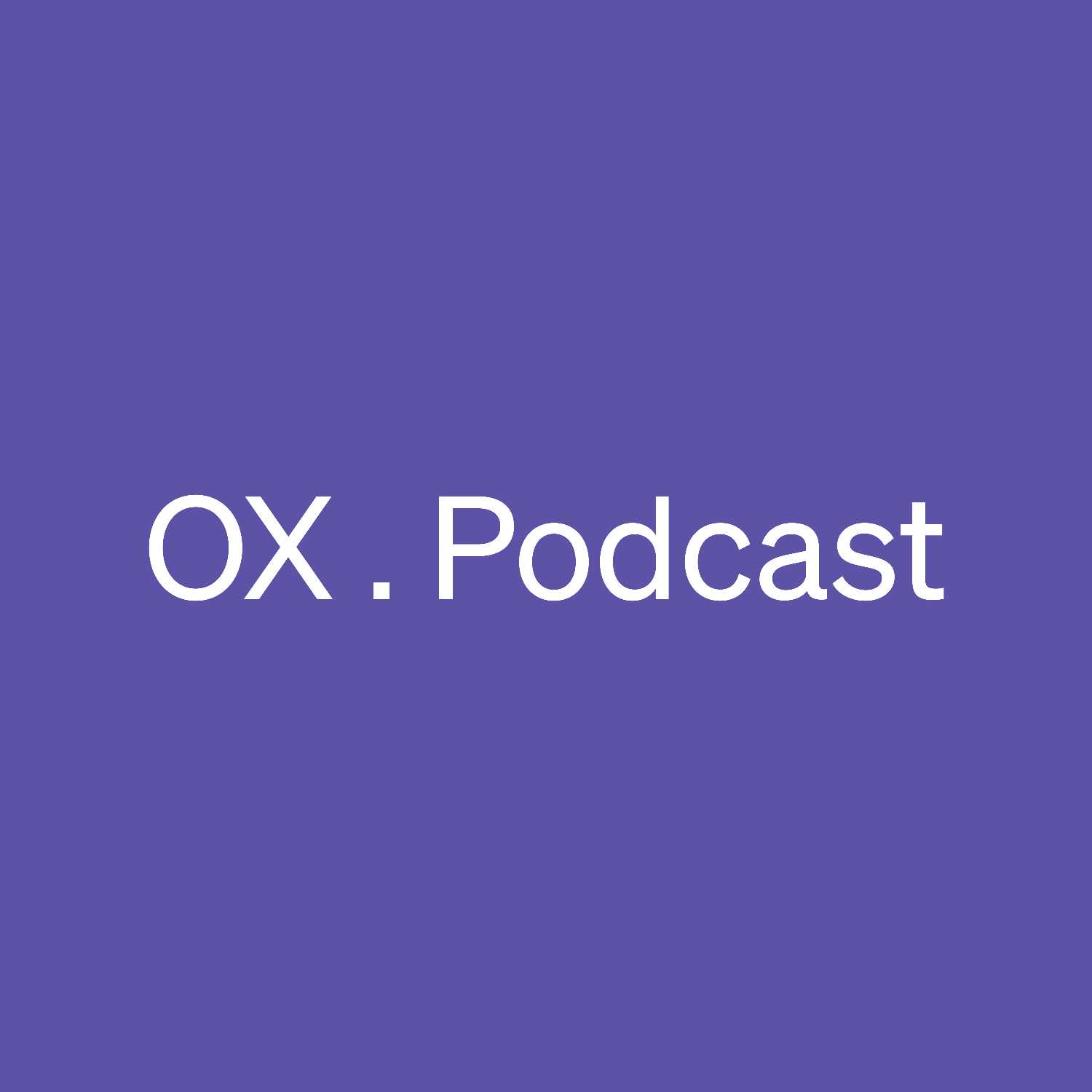 OX.Podcast : a conversation with podcast artwork